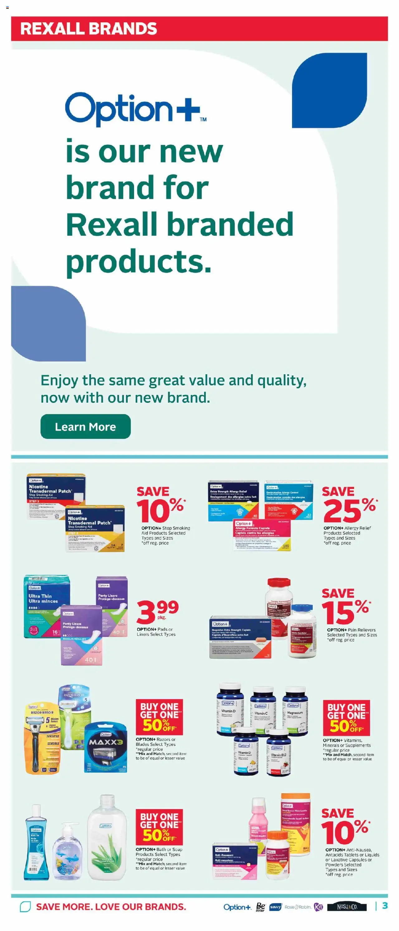 Rexall flyer valid from 15.08.2025 | Page: 7 | Products: Soap, Bath