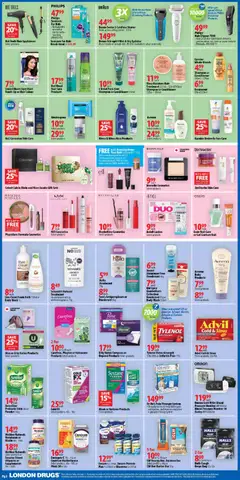 Preview of London Drugs weekly flyer / circulaire from shop London Drugs valid from 05.12.2025 | Page: 2 | Products: Shaver, Shampoo, Antiperspirant, Bath