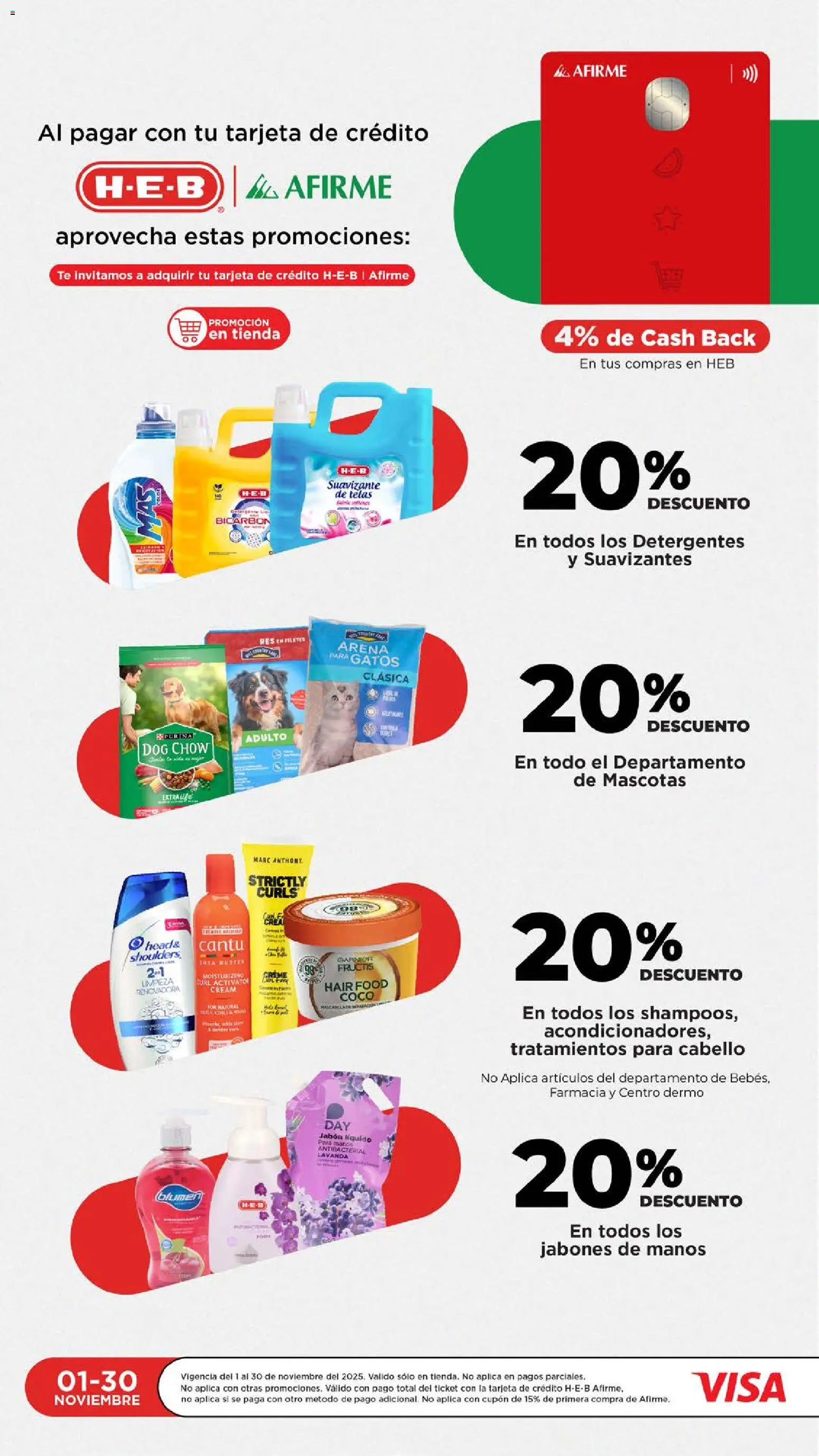 Nuevas ofertas de H-E-B válidas en toda la República Mexicana desde el 04.11.2025. ¡Encuentra las mejores ofertas en H-E-B folleto! | Página: 10 | Productos: Jabón líquido, Res, Suavizante, Té
