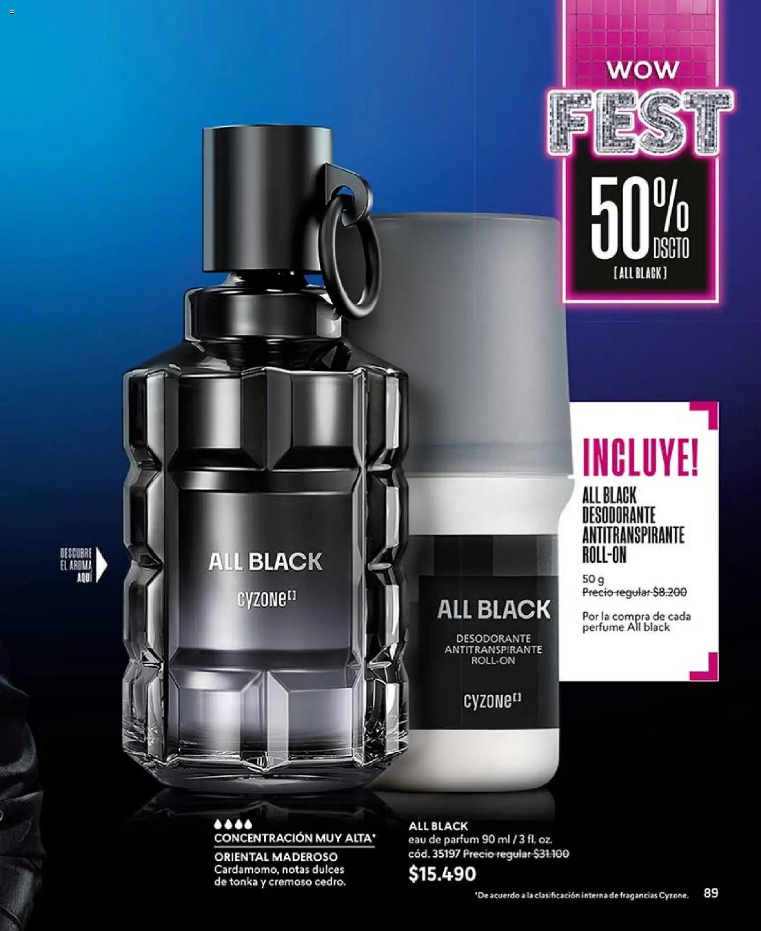 Catálogo CyZone Campaña 4 │ válido desde el 15.02.2026 | Página: 89 | Productos: Perfume, Desodorante, Antitranspirante