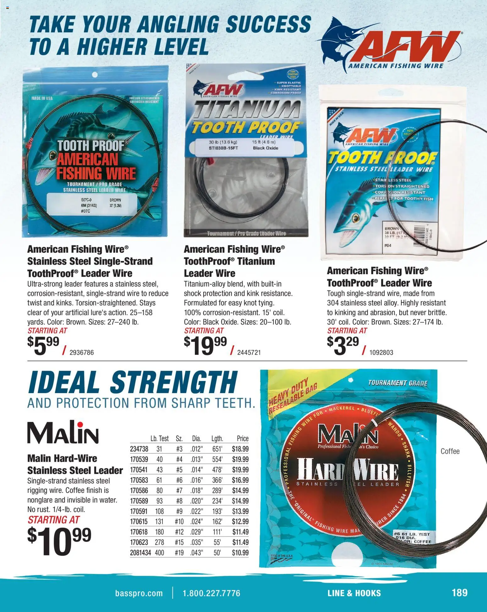 Cabela's Saltwater Specialist 26 - valid from 15.12.2025 | Page: 189 | Products: Saw, Wire, Shock, Bag
