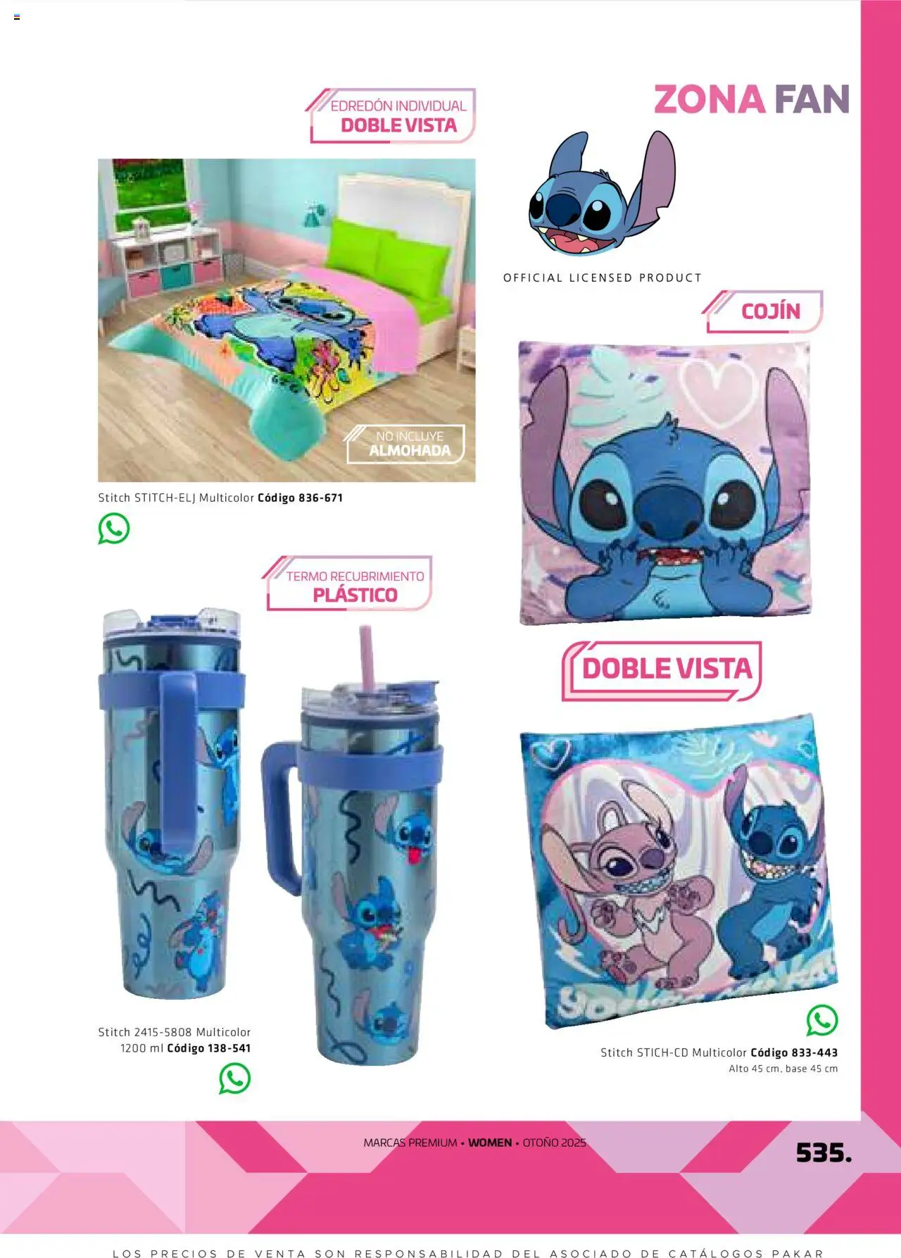 Nuevas ofertas de SC Pakar válidas en toda la República Mexicana desde el 29.08.2025. ¡Encuentra las mejores ofertas en SC Pakar - Catálogo Otoño Women! | Página: 535 | Productos: Almohada, Termo