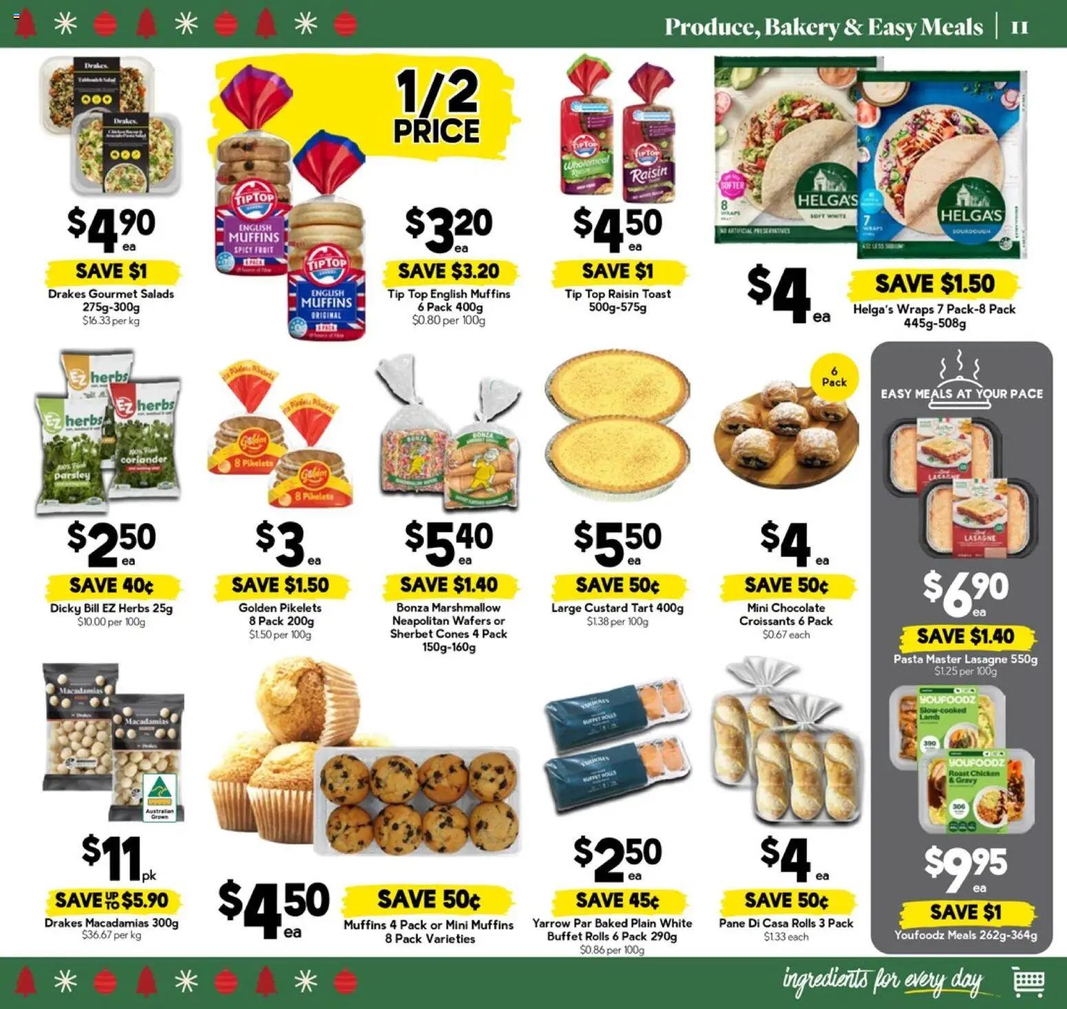 Drakes catalogue - valid from 26.11.2025 | Page: 11 | Products: Chocolate, Chicken, Parsley, Bakery