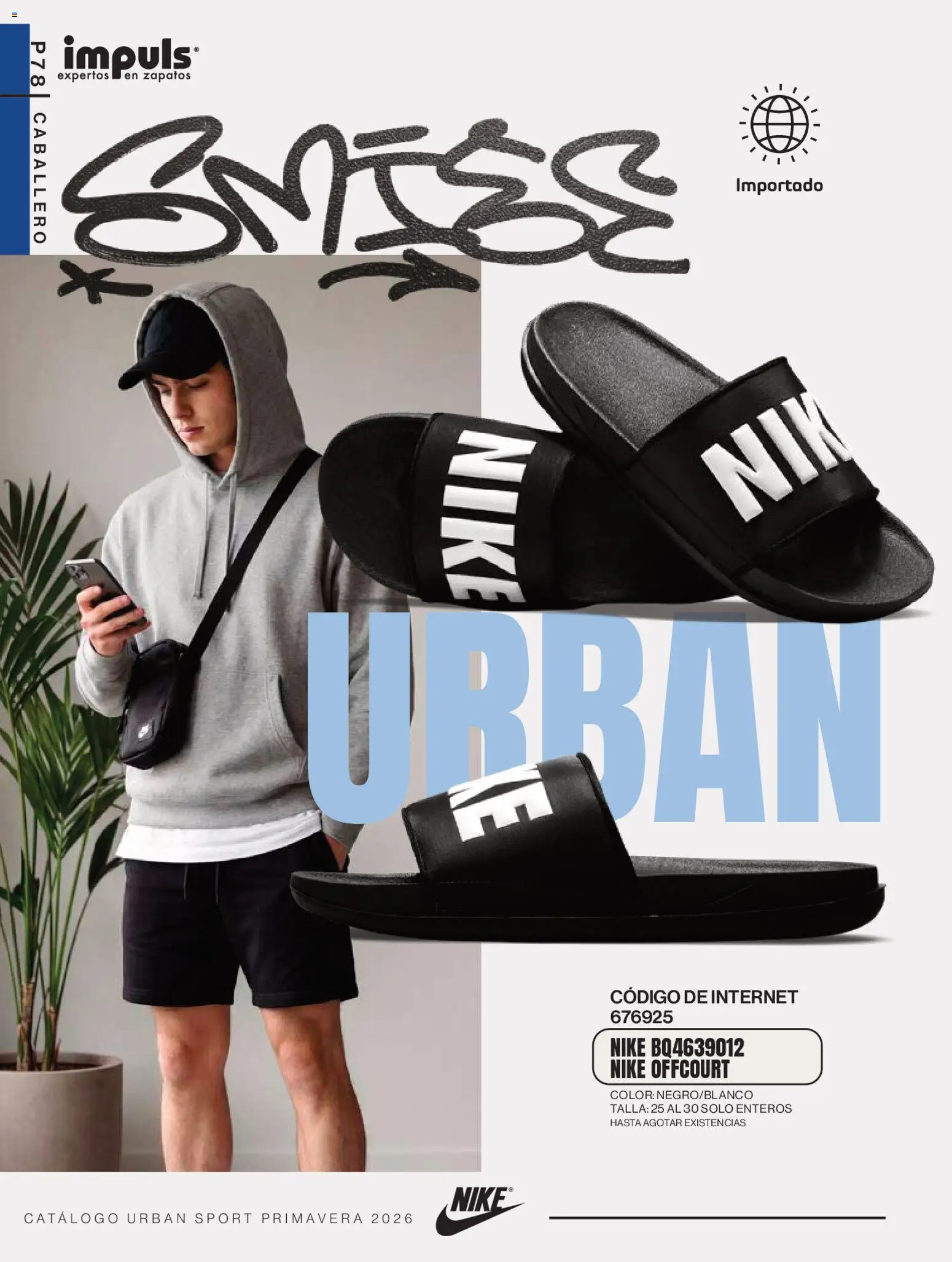 Nuevas ofertas de Impuls válidas en toda la República Mexicana desde el 01.03.2026. ¡Encuentra las mejores ofertas en Impuls catálogo Urban Sport! | Página: 80 | Productos: Zapatos