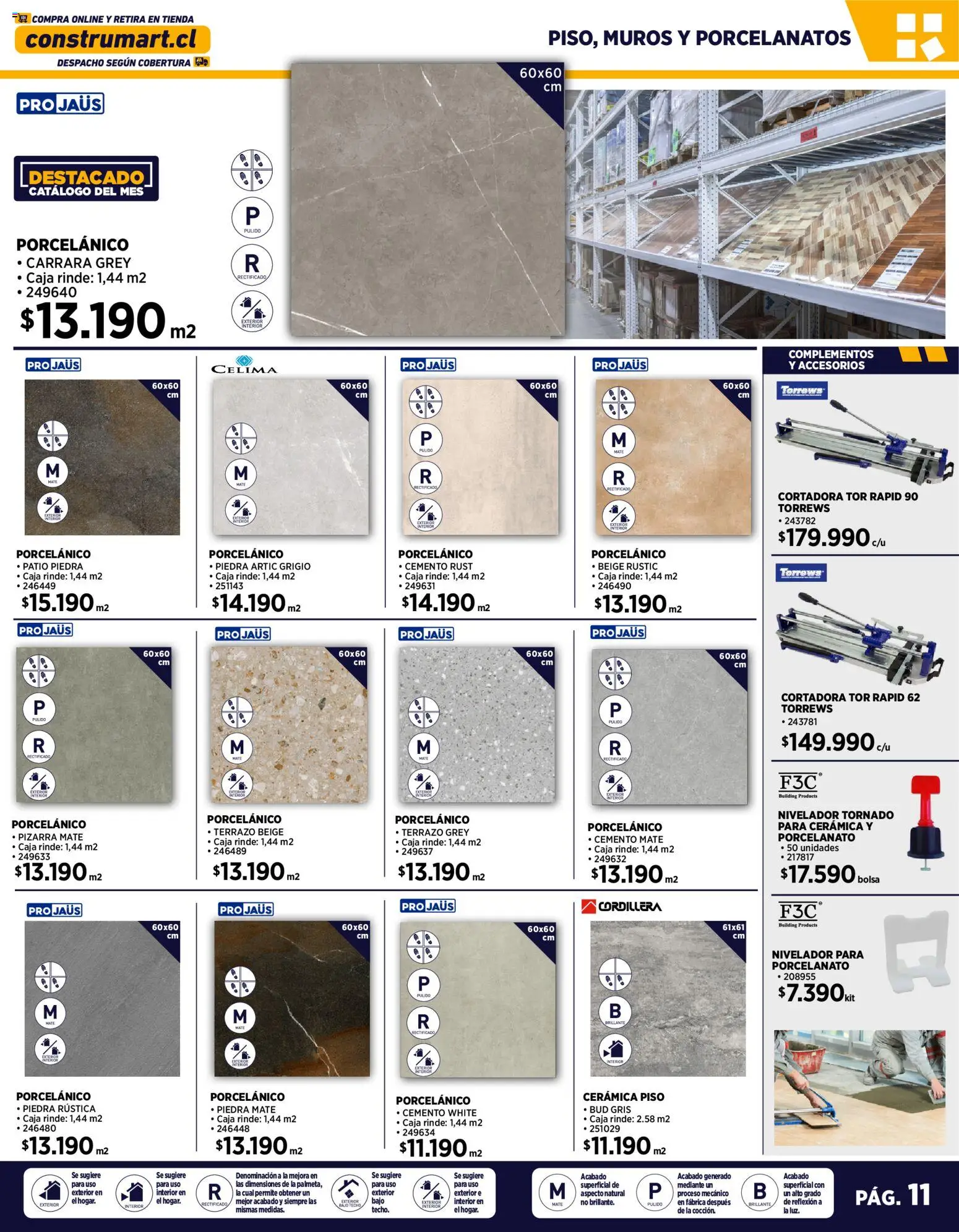 Construmart Ofertas │ válido desde el 01.01.2026 | Página: 11 | Productos: Bolsa, Pizarra, Caja, Mate