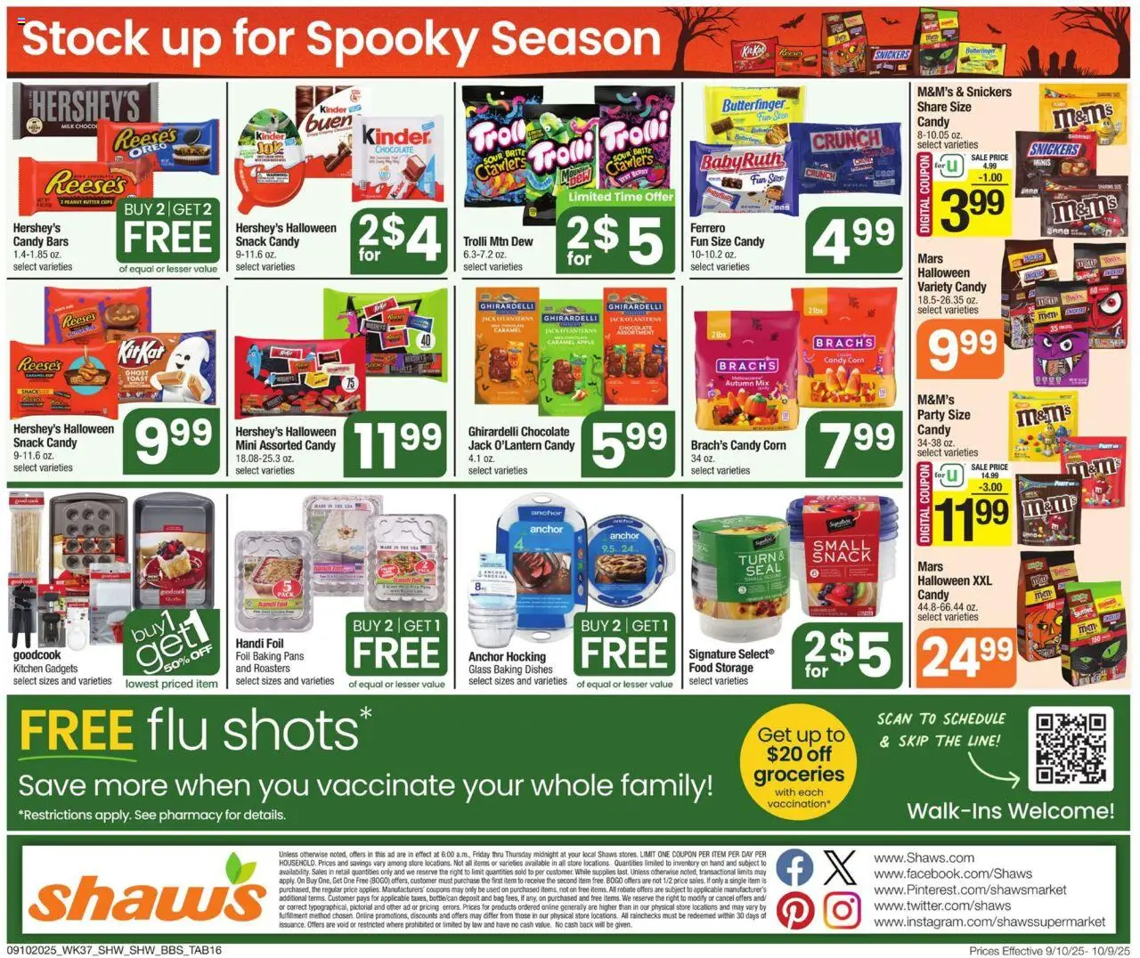 Shaw's Big Book of Savings - valid from 10.09.2025 | Page: 16 | Products: Anchor, Butter, Chocolate, Bag