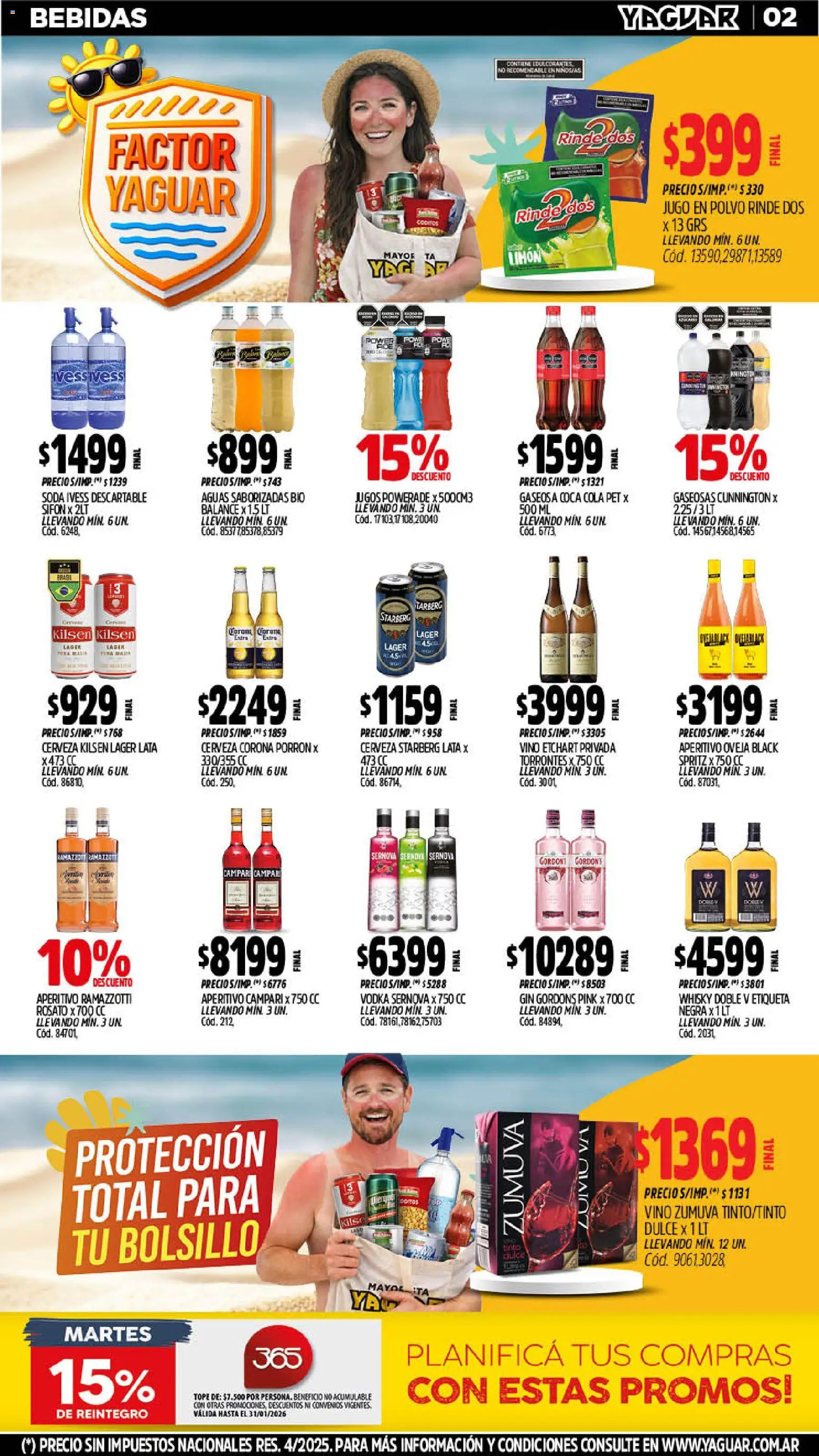 Yaguar - Oferta Semanal Trelew │ válido desde el 19.01.2026 | Página: 2 | Productos: Vodka, Polvo, Limón, Cerveza