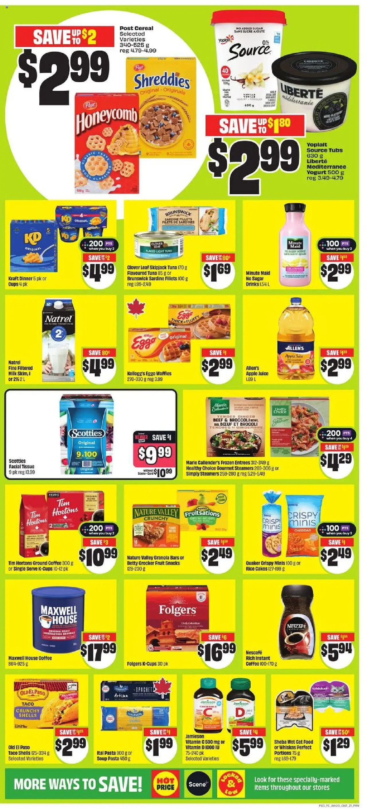 FreshCo flyer valid from 11.09.2025 | Page: 4 | Products: Rice, Pasta, Milk, Juice