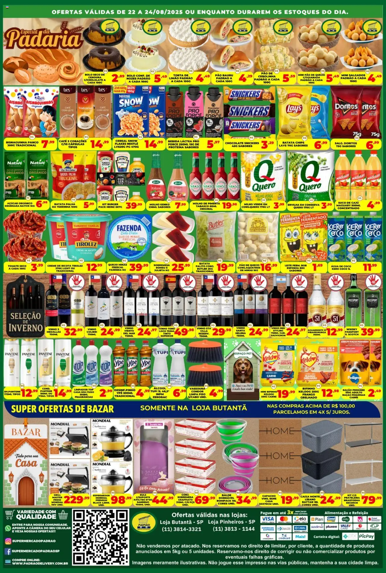 Supermercado Padrão Folheto - válido de 22.08.2025 | Página: 2 | Produtos: Grill, Chocolate, Suco, Batata