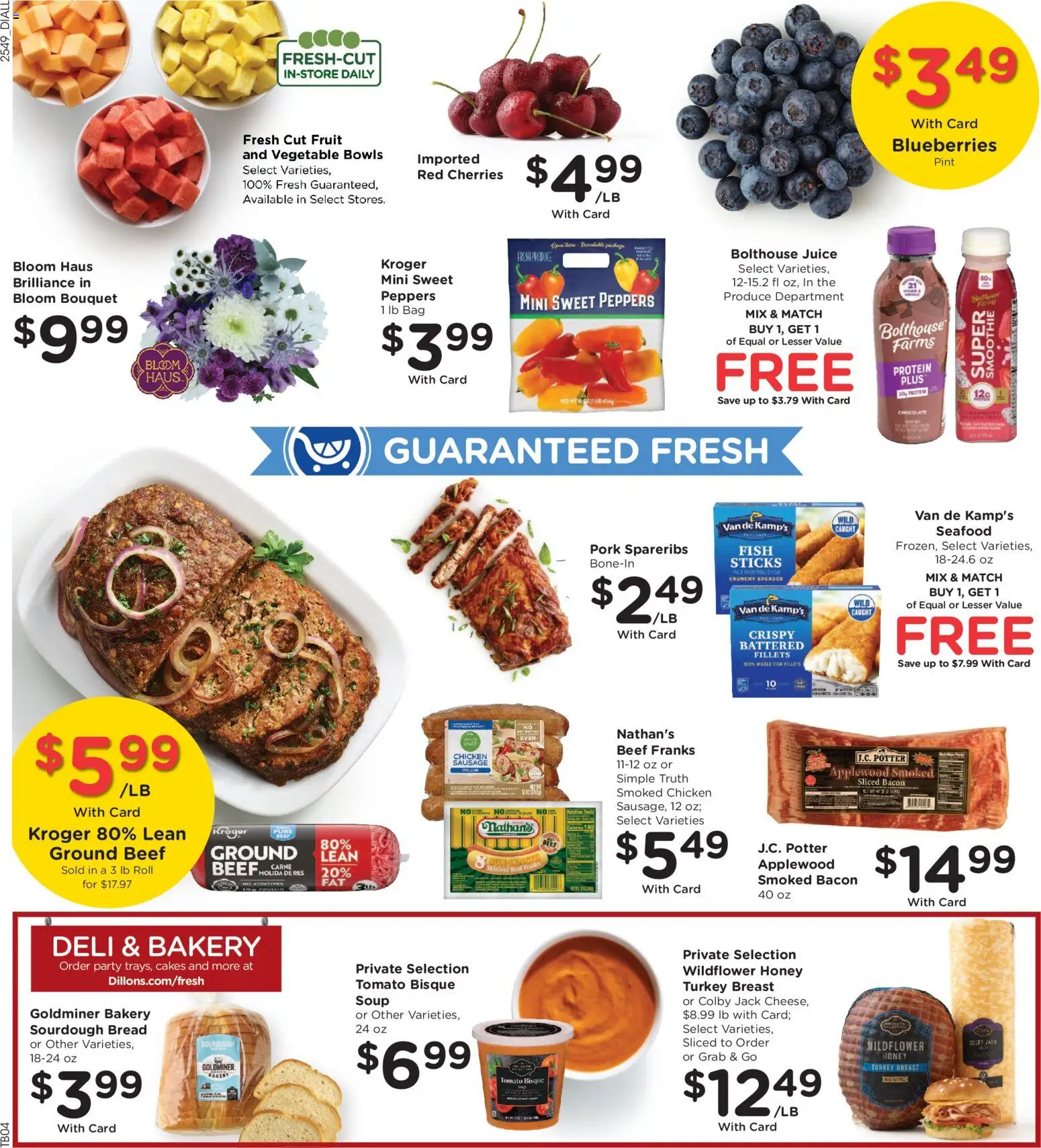 Dillons Weekly Ad - valid from 07.01.2026 | Page: 11 | Products: Cherries, Chocolate, Pork, Blueberries