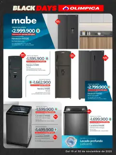 Olímpica - Black Friday -  Vista previa de la revista de la tienda Olímpica valido desde el 19.11.2025 | Página: 13 | Productos: Lavadora, Jabón, Nevera