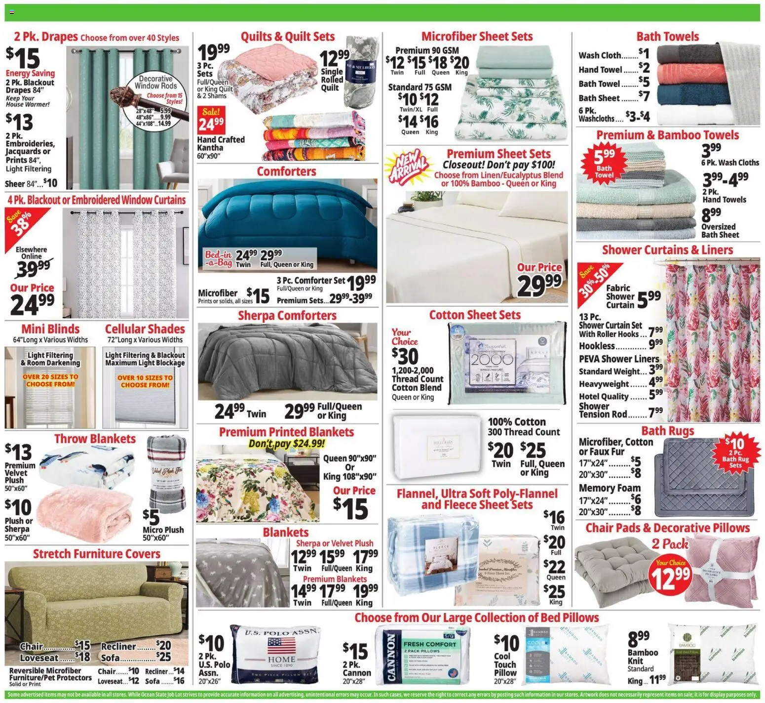 Ocean State Job Lot Weekly Ad - MA - valid from 26.02.2026 | Page: 5 | Products: Bed, Pillow, Chair, Pads