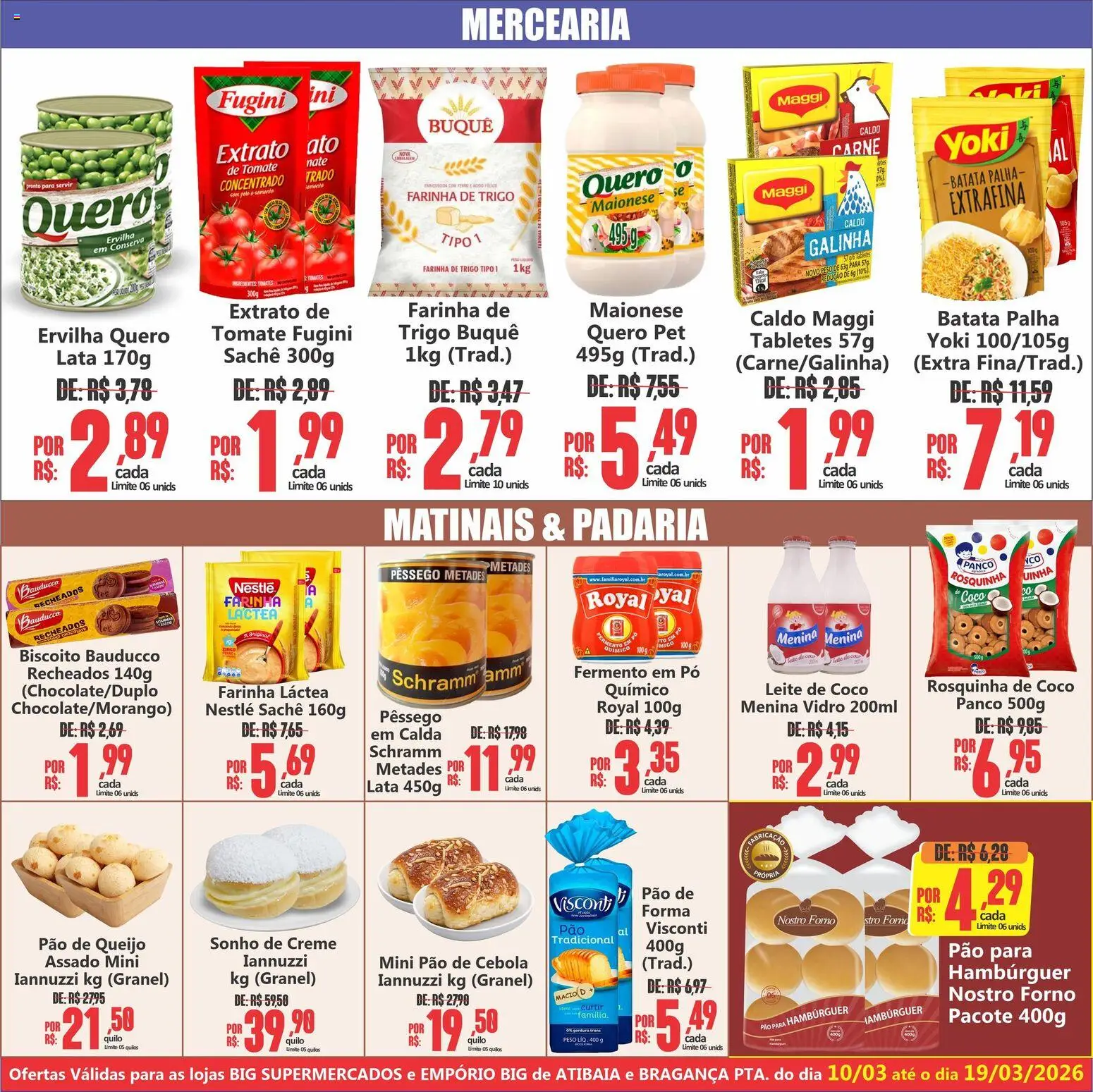 Big Supermercados Folheto - válido de 10.03.2026 | Página: 4 | Produtos: Pó, Carne, Creme, Batata