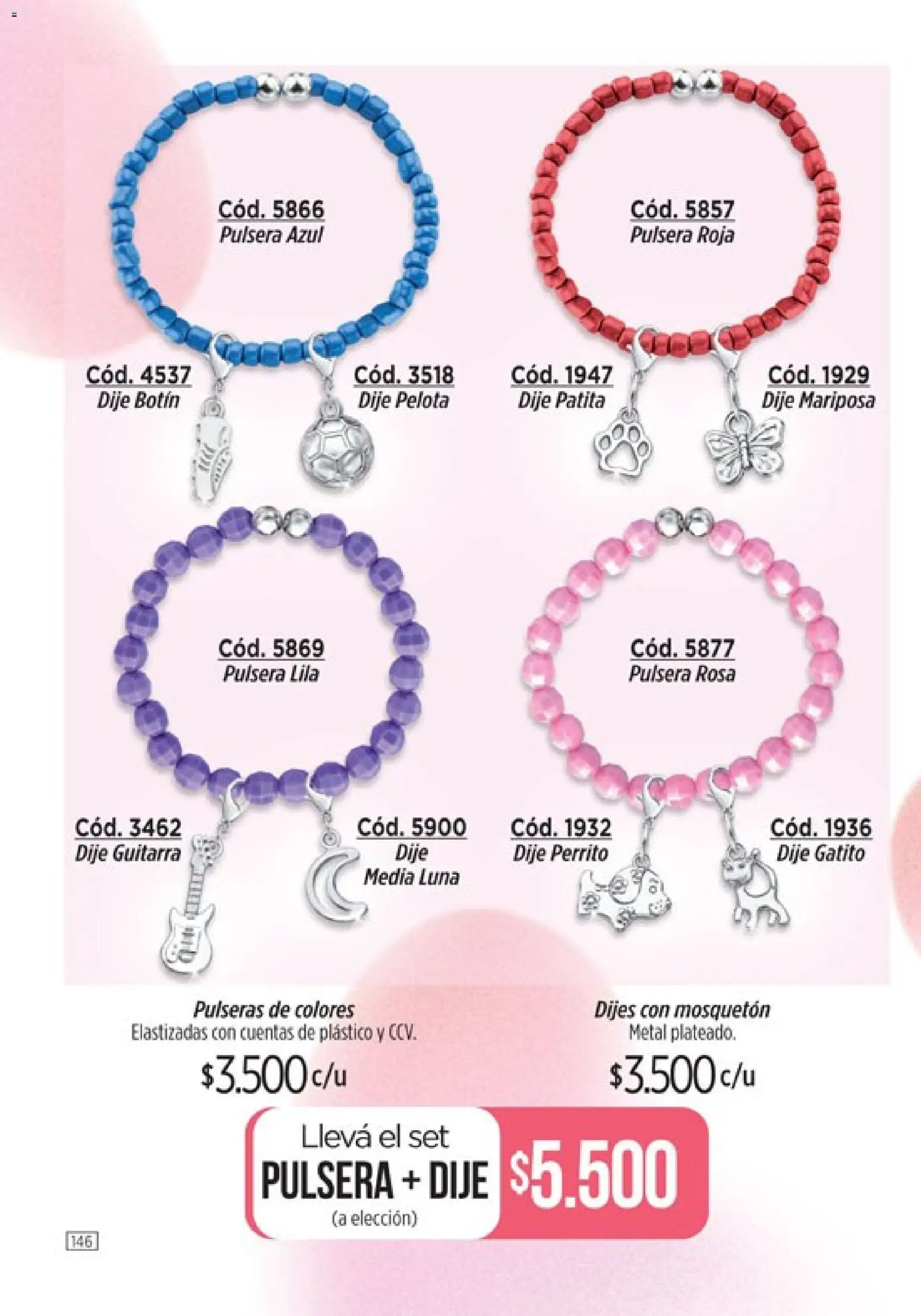 Catálogo Amodil Campaña 4 │ válido desde el 01.03.2026 | Página: 146 | Productos: Pulsera, Dije, Pelota