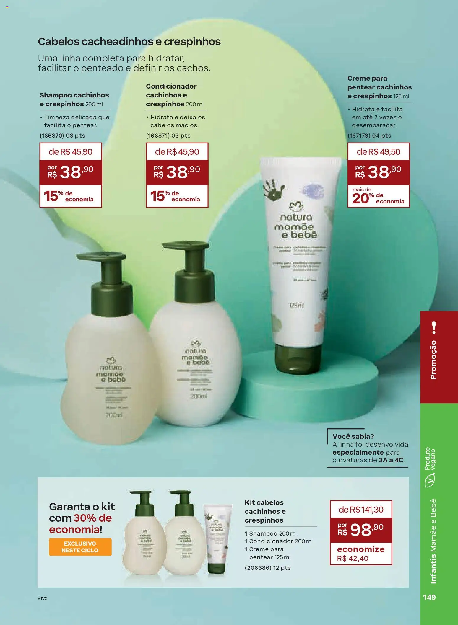 Natura Folheto - válido de 19.02.2026 | Página: 149 | Produtos: Shampoo, Condicionador, Creme