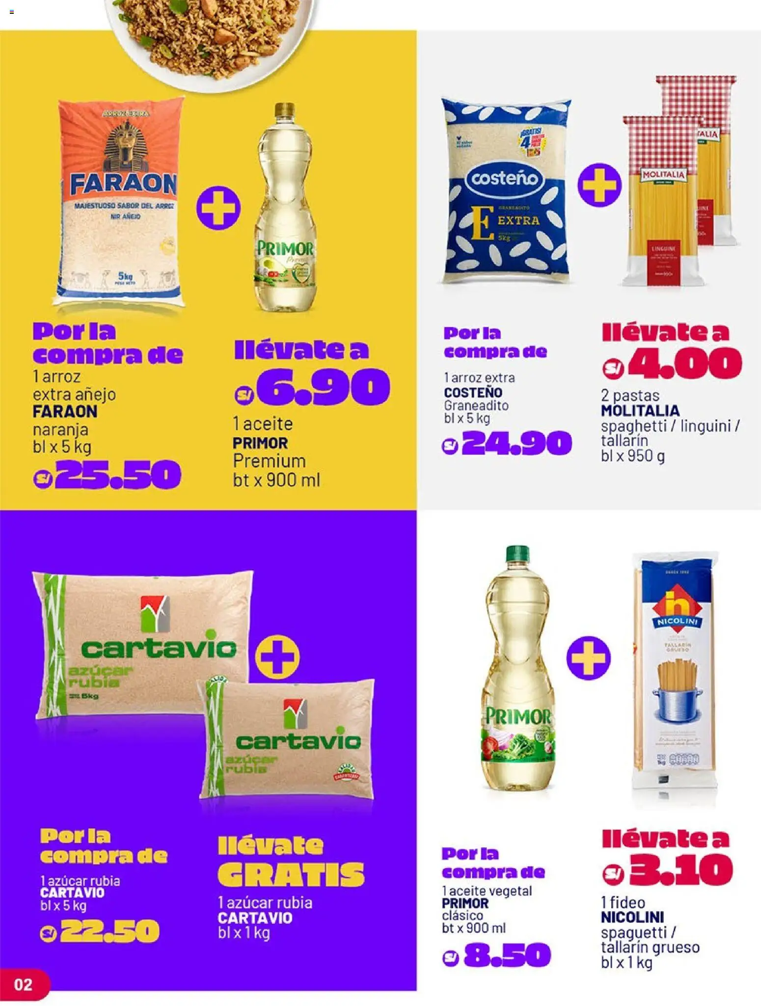 Catálogo Plaza Vea válido desde 20.04.2026 | Página: 2 | Productos: Aceite, Arroz