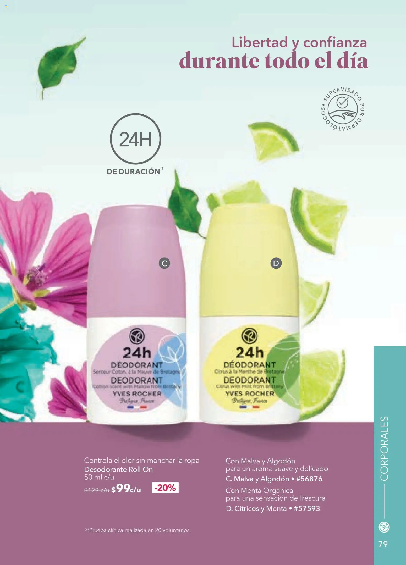 Nuevas ofertas de Yves Rocher válidas en toda la República Mexicana desde el 24.03.2026. ¡Encuentra las mejores ofertas en Yves Rocher campaña 5 2026! | Página: 81 | Productos: Desodorante, Algodón, Ropa