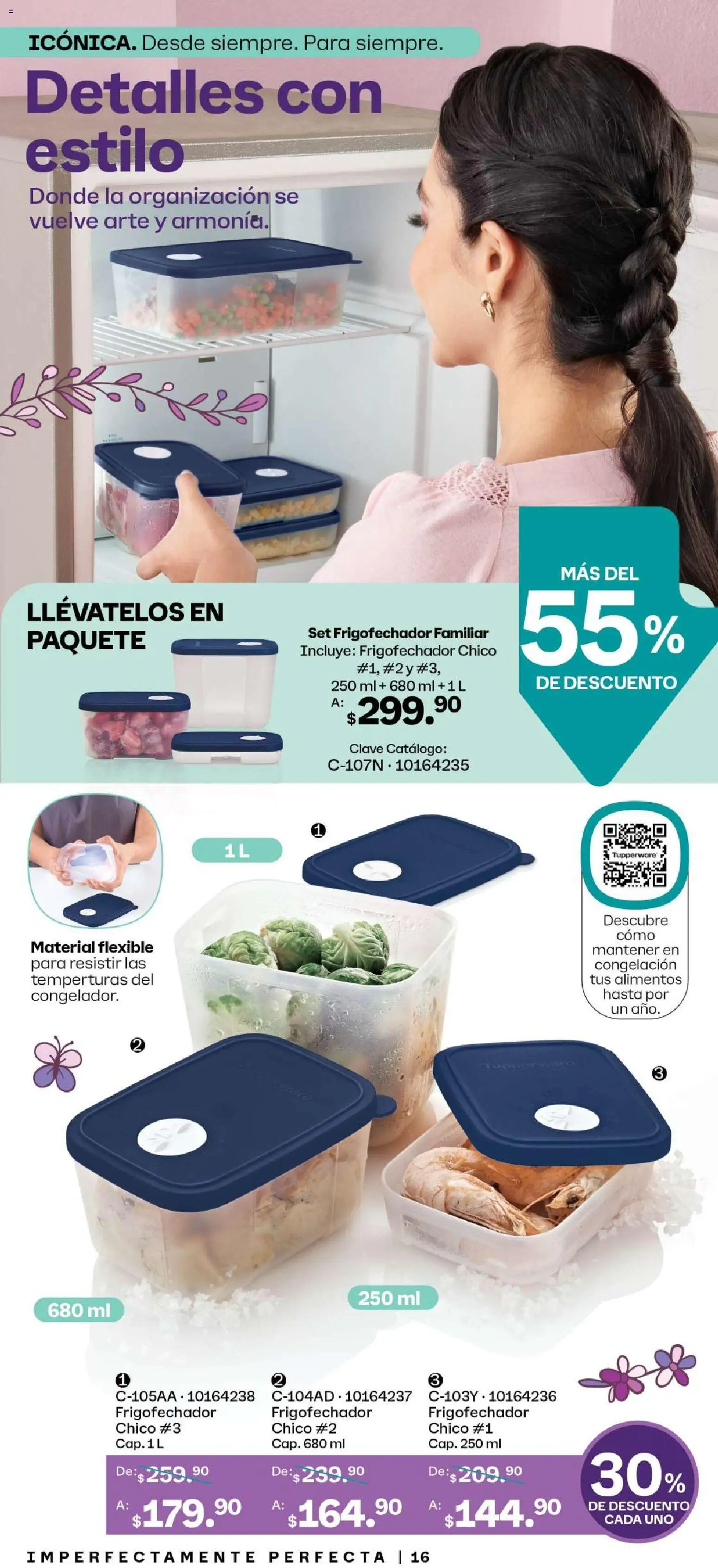 Nuevas ofertas de Tupperware válidas en toda la República Mexicana desde el 26.01.2026. ¡Encuentra las mejores ofertas en Tupperware catálogo! | Página: 16 | Productos: Flexible