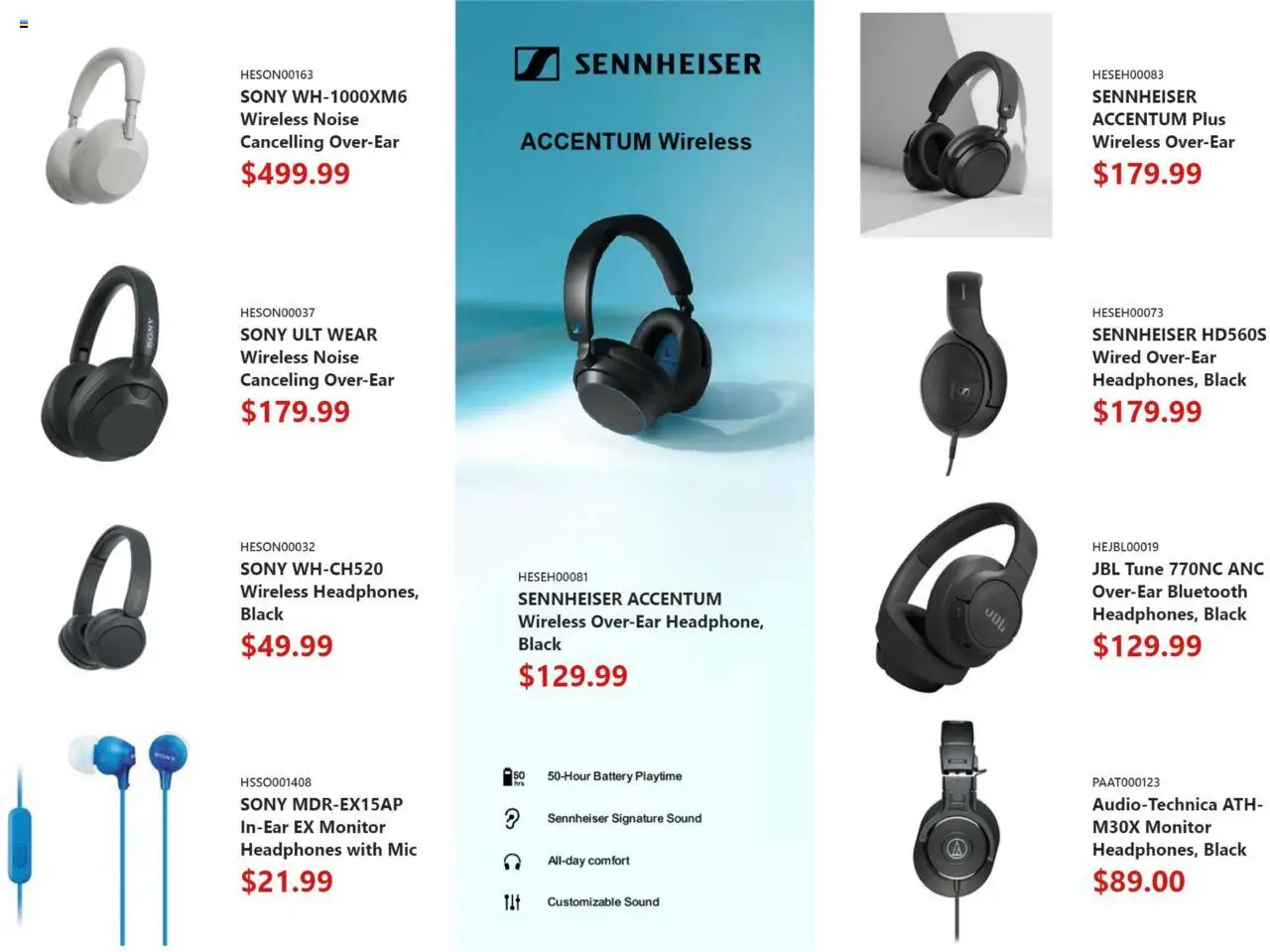 Canada Computers flyer valid from 03.10.2025 | Page: 10 | Products: Monitor, Headphones, Battery