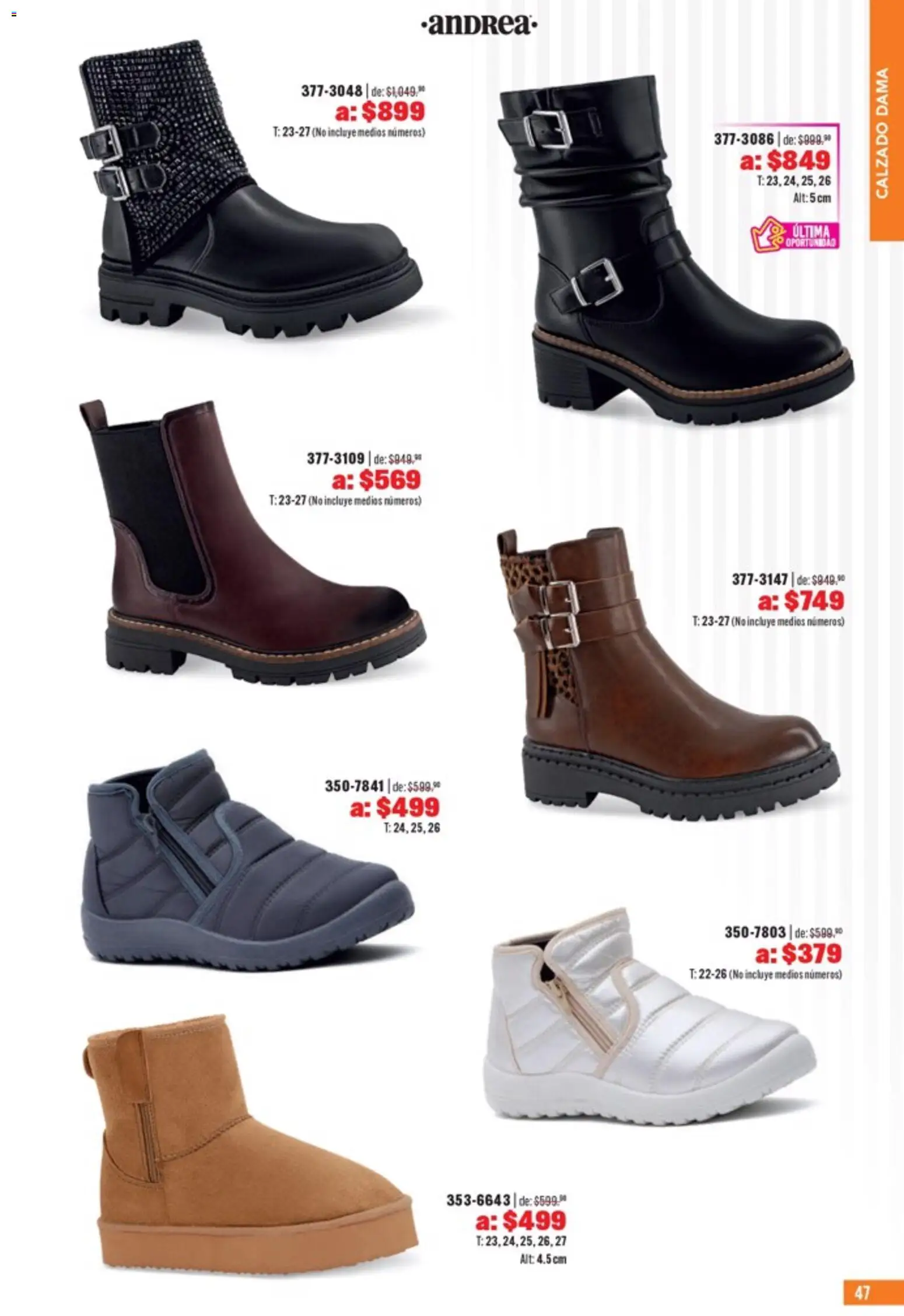 Nuevas ofertas de Andrea válidas en toda la República Mexicana desde el 05.04.2026. ¡Encuentra las mejores ofertas en Andrea catálogo Outlet! | Página: 47