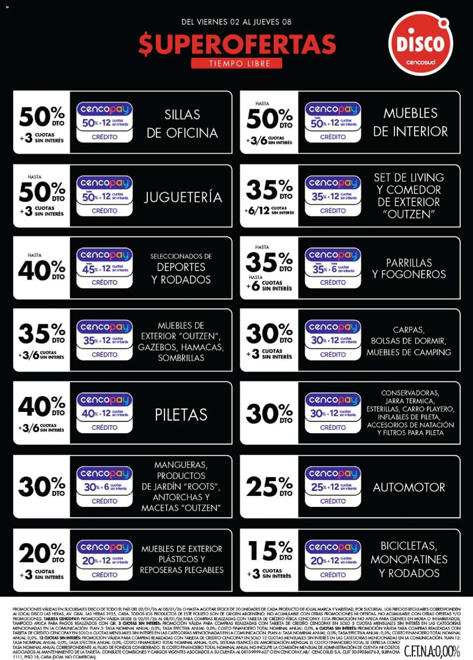 Disco - Ofertas | Electro, T. Libre y más │ válido desde el 02.01.2026 | Página: 4 | Productos: Disco, Jarra, Pileta