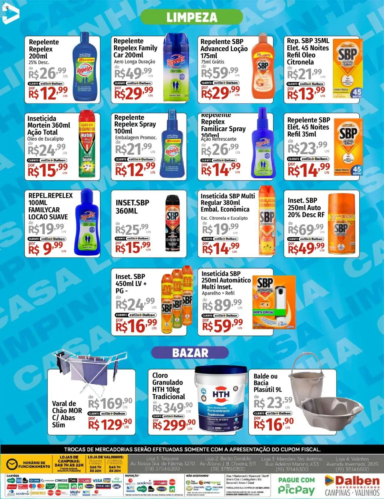 Supermercado Dalben Folheto - válido de 13.10.2025 | Página: 5 | Produtos: Óleo, Cálcio, Repelente, Granulado