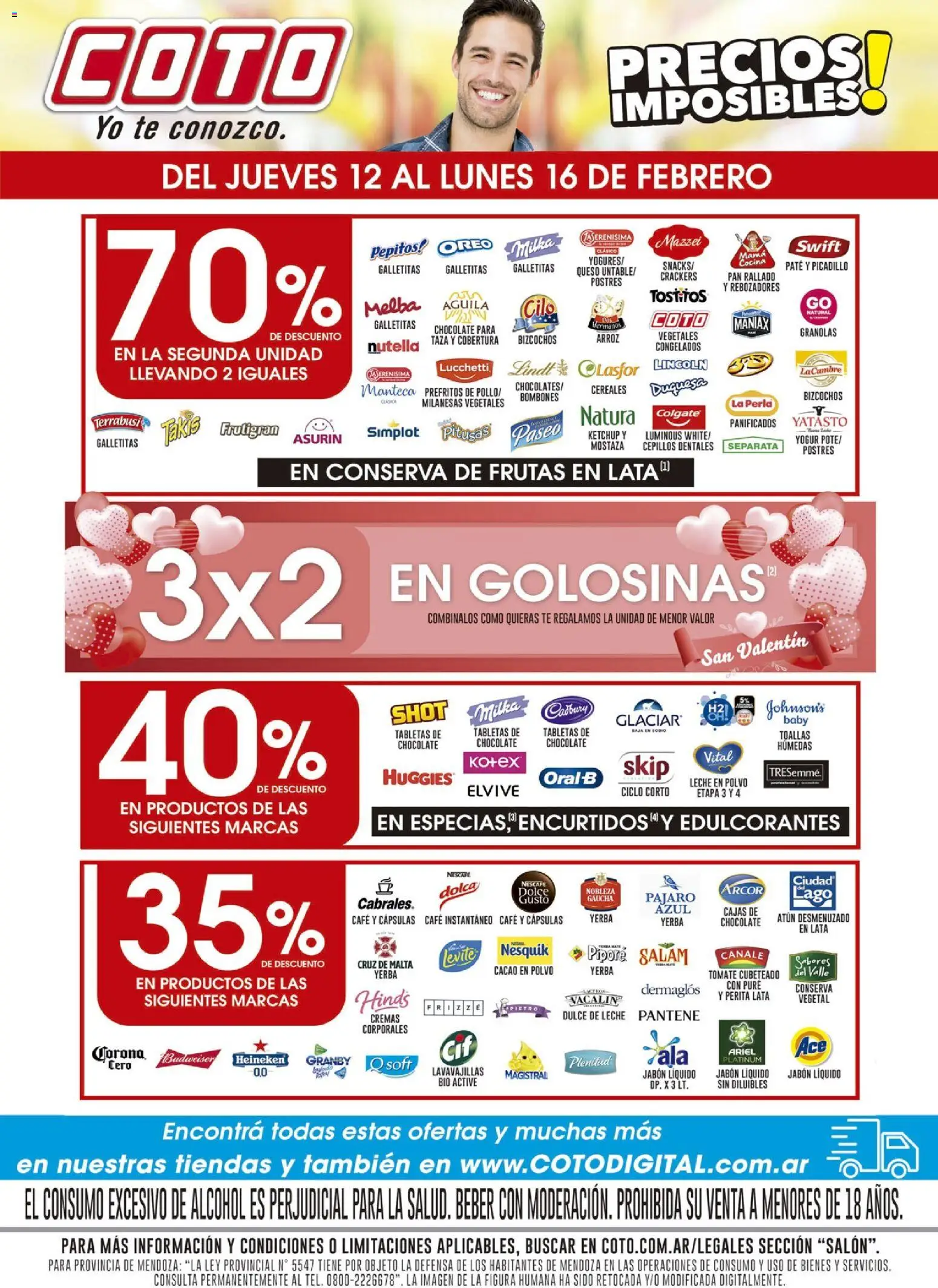 Coto - Salon A │ válido desde el 12.02.2026 | Página: 1 | Productos: Leche en polvo, Jabón líquido, Picadillo, Bizcochos