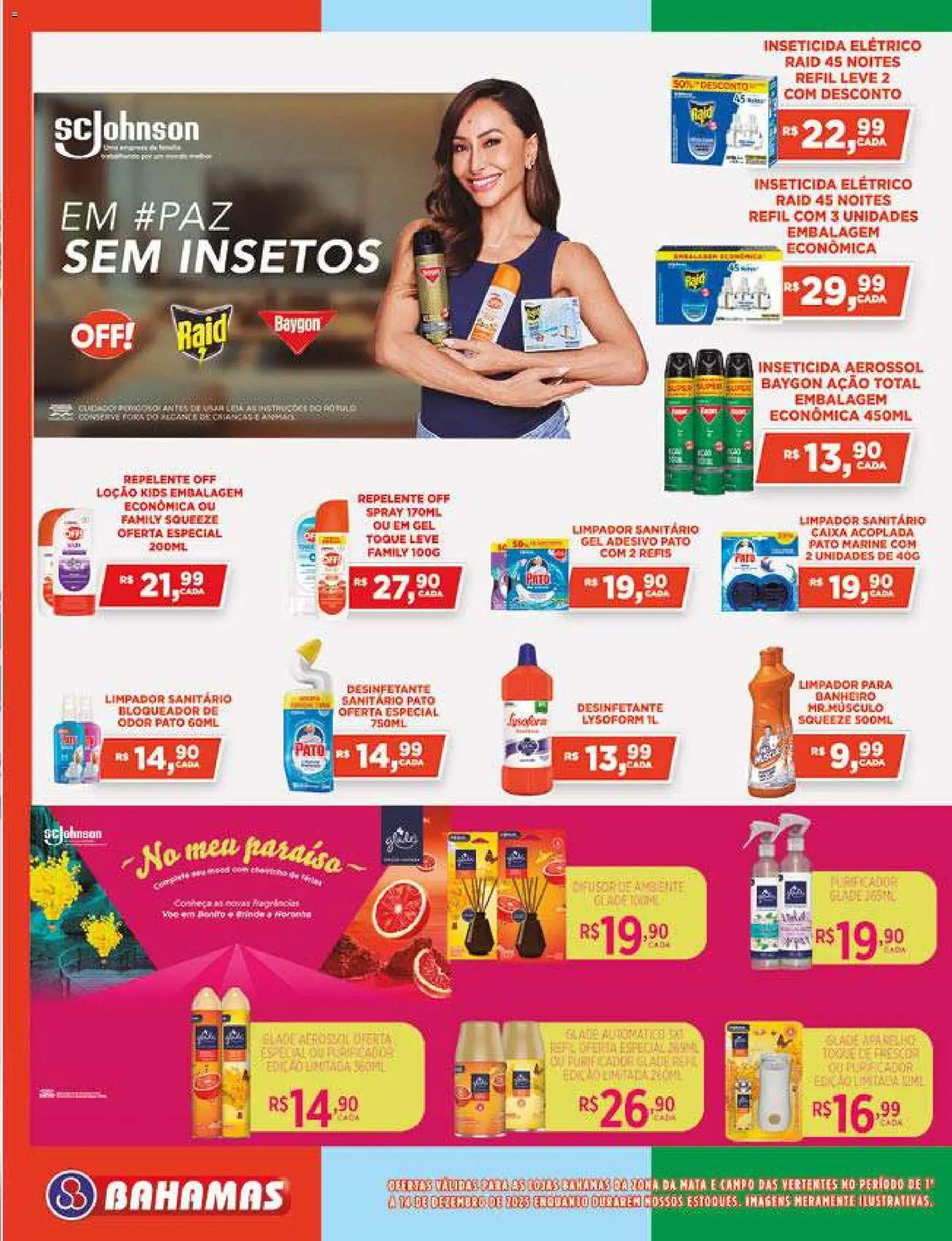 Bahamas Supermercados Folheto - válido de 01.12.2025 | Página: 13 | Produtos: Purificador, Caixa, Repelente, Desinfetante