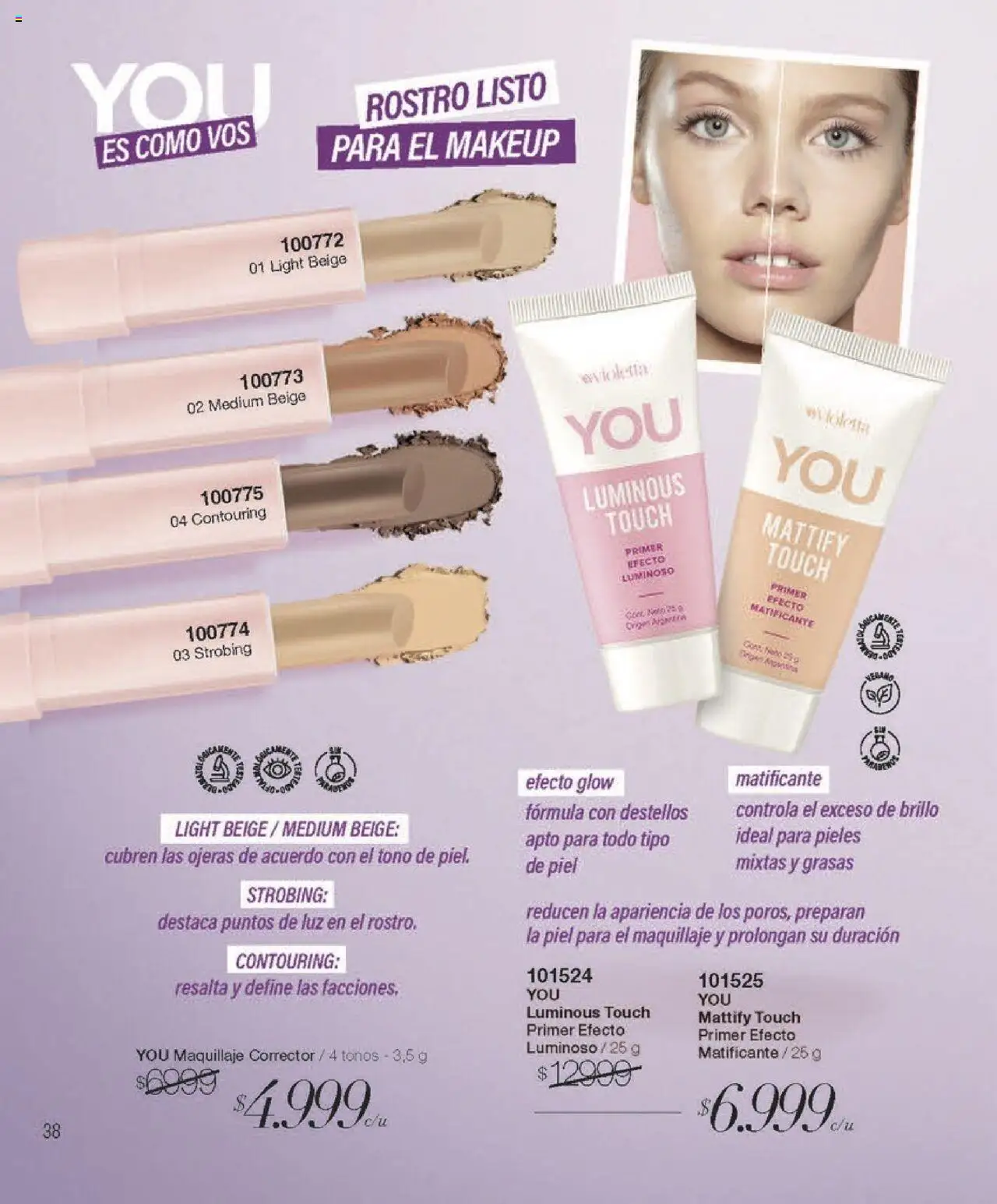 Violetta catálogo │ válido desde el 09.10.2025 | Página: 38 | Productos: Maquillaje, Brillo