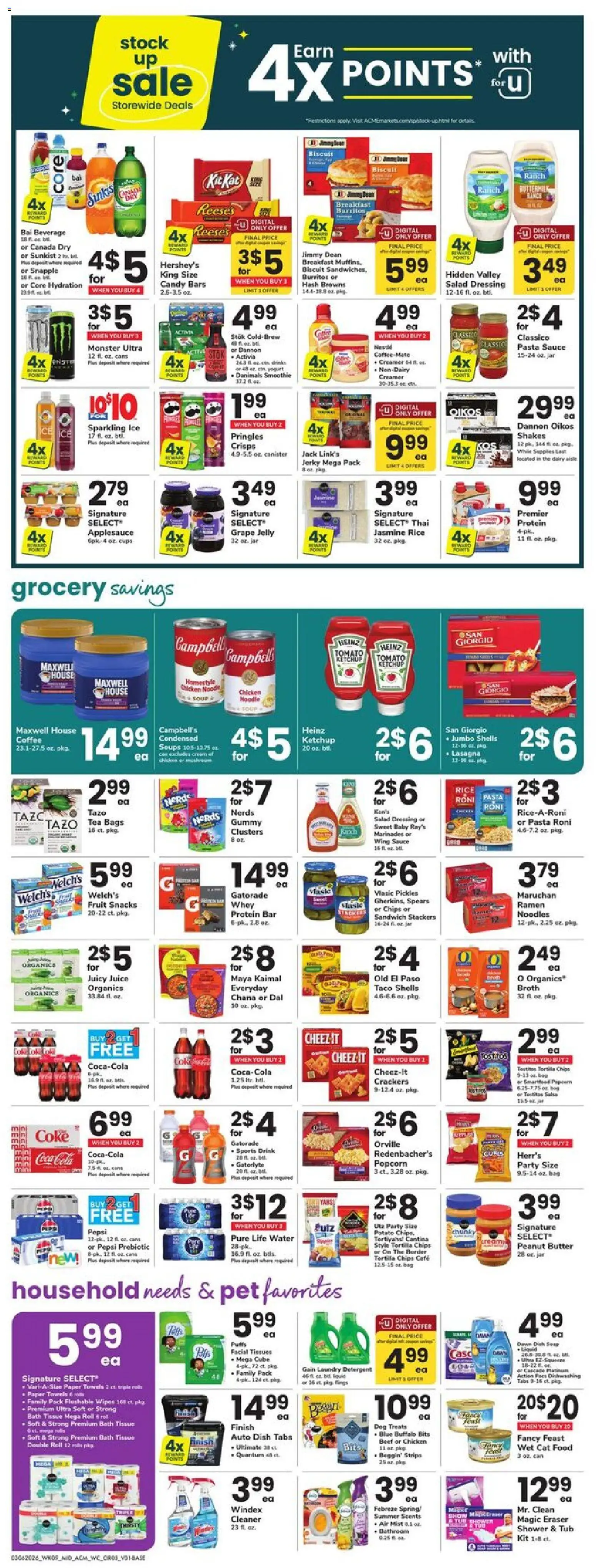 Acme Weekly Ad - PA - valid from 06.03.2026 | Page: 3 | Products: Dog Treats, Yogurt, Salad, Bag