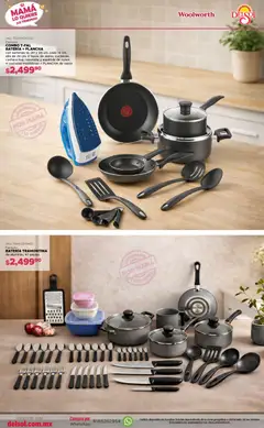 Vista previa de Del Sol y Woolworth catálogo Si Mamá Lo Quiere, ¡Lo Tenemos, nuevo folleto de la tienda, válido en México a partir del 16.04.2026 | Página: 7 | Productos: Espátula, Plancha, Cuchara, Batería