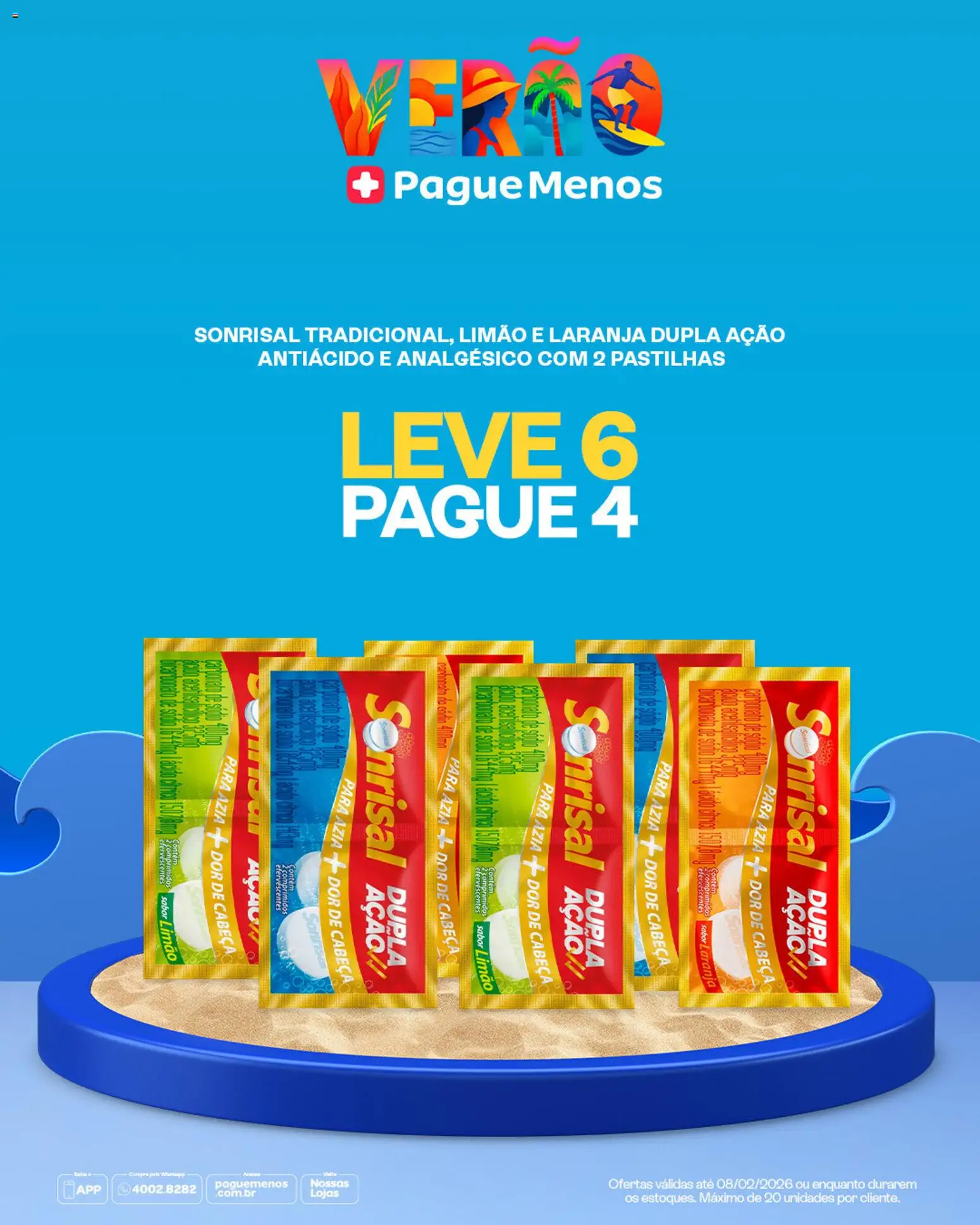 Pague Menos Folheto - válido de 02.02.2026 | Página: 4 | Produtos: Bicarbonato de sódio