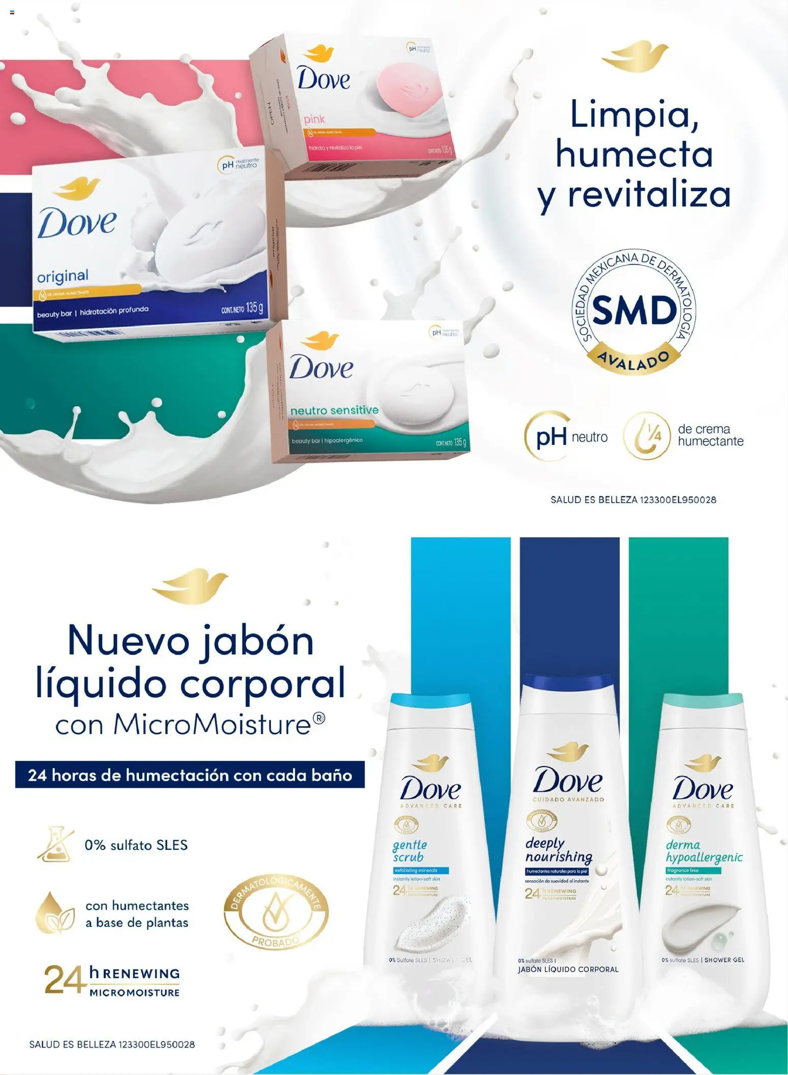 Nuevas ofertas de Chedraui válidas en toda la República Mexicana desde el 24.10.2025. ¡Encuentra las mejores ofertas en Chedraui folleto Vive Bella! | Página: 57 | Productos: Jabón líquido, Crema, Baño, Jabón