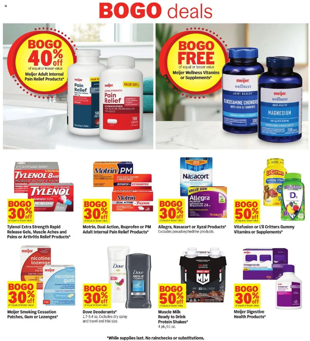 Meijer Weekly Ad - valid from 17.08.2025 | Page: 40 | Products: Magnesium, Chocolate, Sugar, Tablet