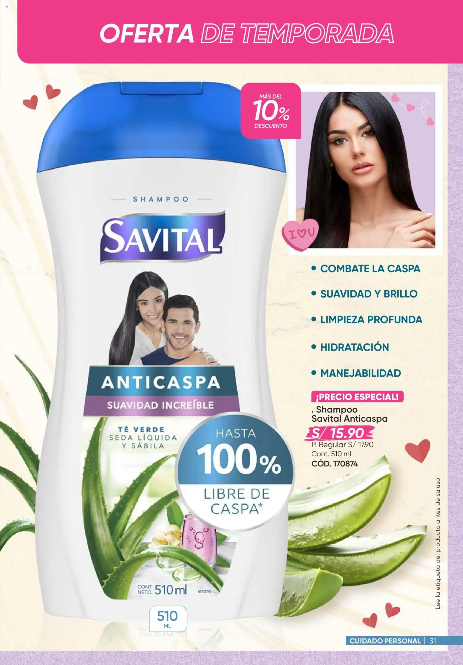 Catálogo Azzorti válido desde 07.01.2026 | Página: 31 | Productos: Shampoo, Té