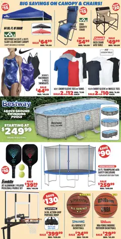 Preview of Big 5 Sporting Goods weekly ads valid from 17.04.2026 | Page: 2 | Products: Deck chair, Table, Chair, Water