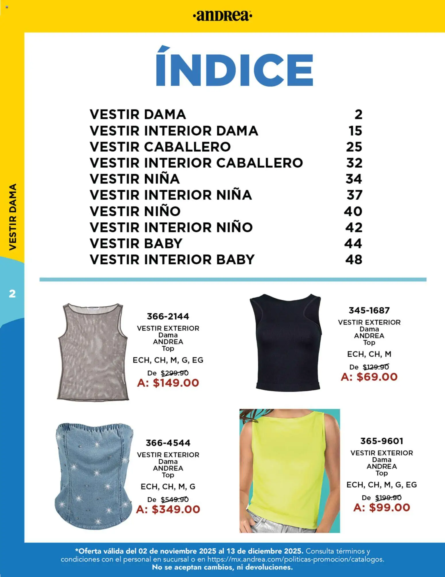 Nuevas ofertas de Andrea válidas en toda la República Mexicana desde el 02.11.2025. ¡Encuentra las mejores ofertas en Andrea catálogo Precios Especiales! | Página: 2