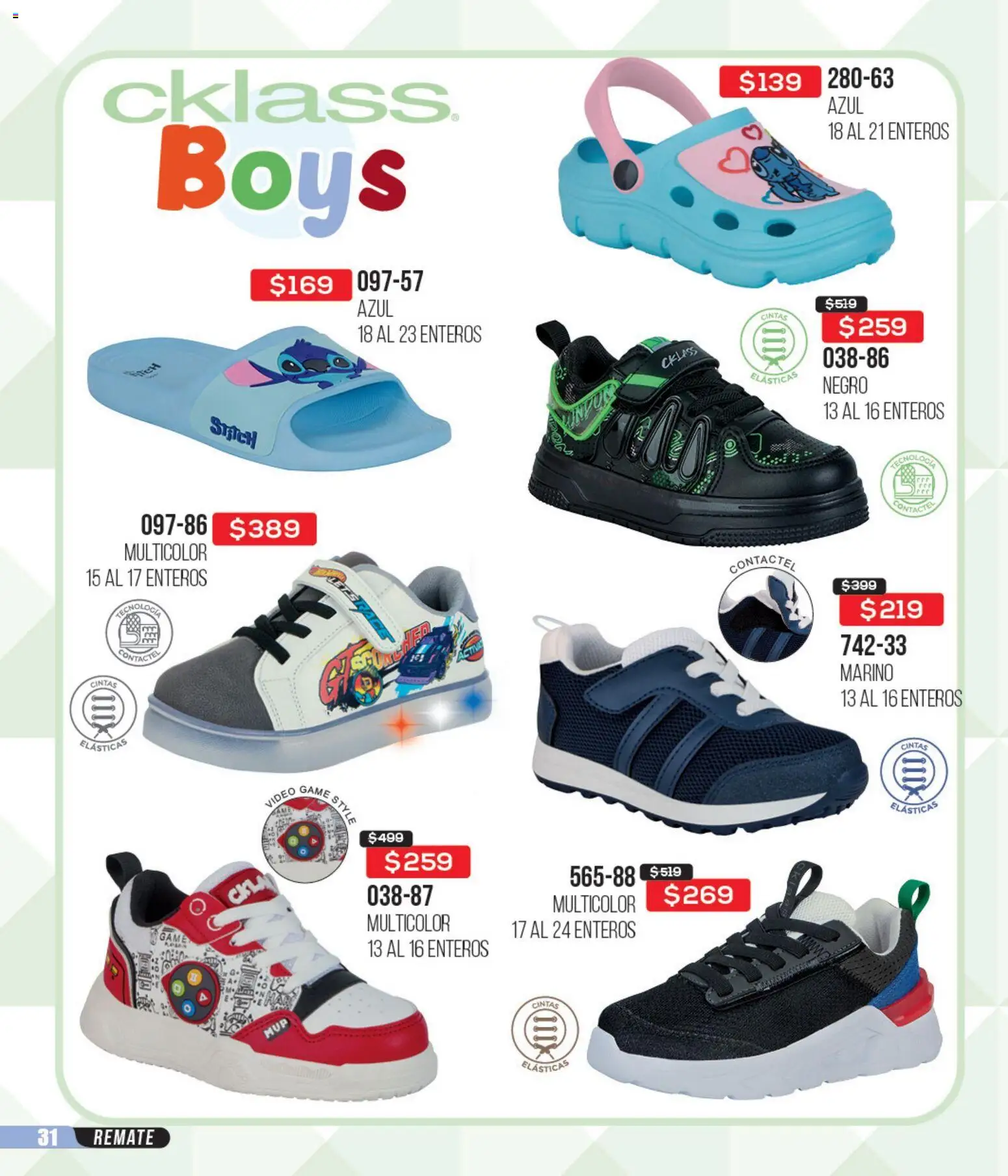 Nuevas ofertas de Cklass válidas en toda la República Mexicana desde el 14.04.2026. ¡Encuentra las mejores ofertas en Cklass catálogo 3X2 Digital Ropa! | Página: 128 | Productos: Video