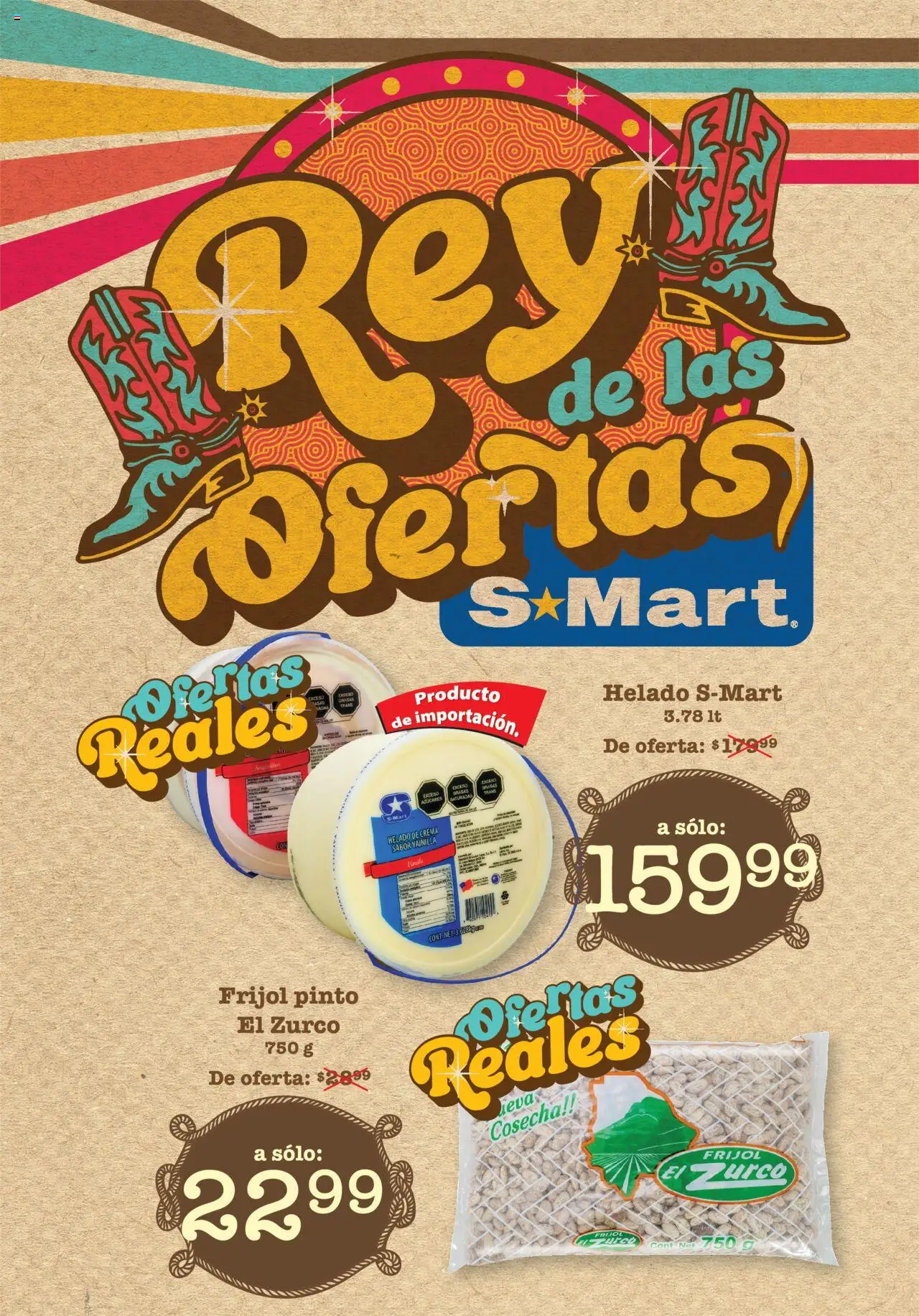 Nuevas ofertas de S-Mart válidas en toda la República Mexicana desde el 08.08.2025. ¡Encuentra las mejores ofertas en S-Mart - Folleto de Feria - Chihuahua! | Página: 1 | Productos: Crema, Helado