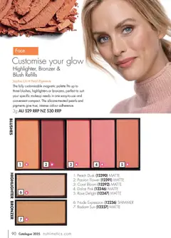 Preview of Nutrimetics Catalogue 2025 - valid from 01.01.2025 | Page: 90 | Products: Blush, Highlighter, Suit, Peach