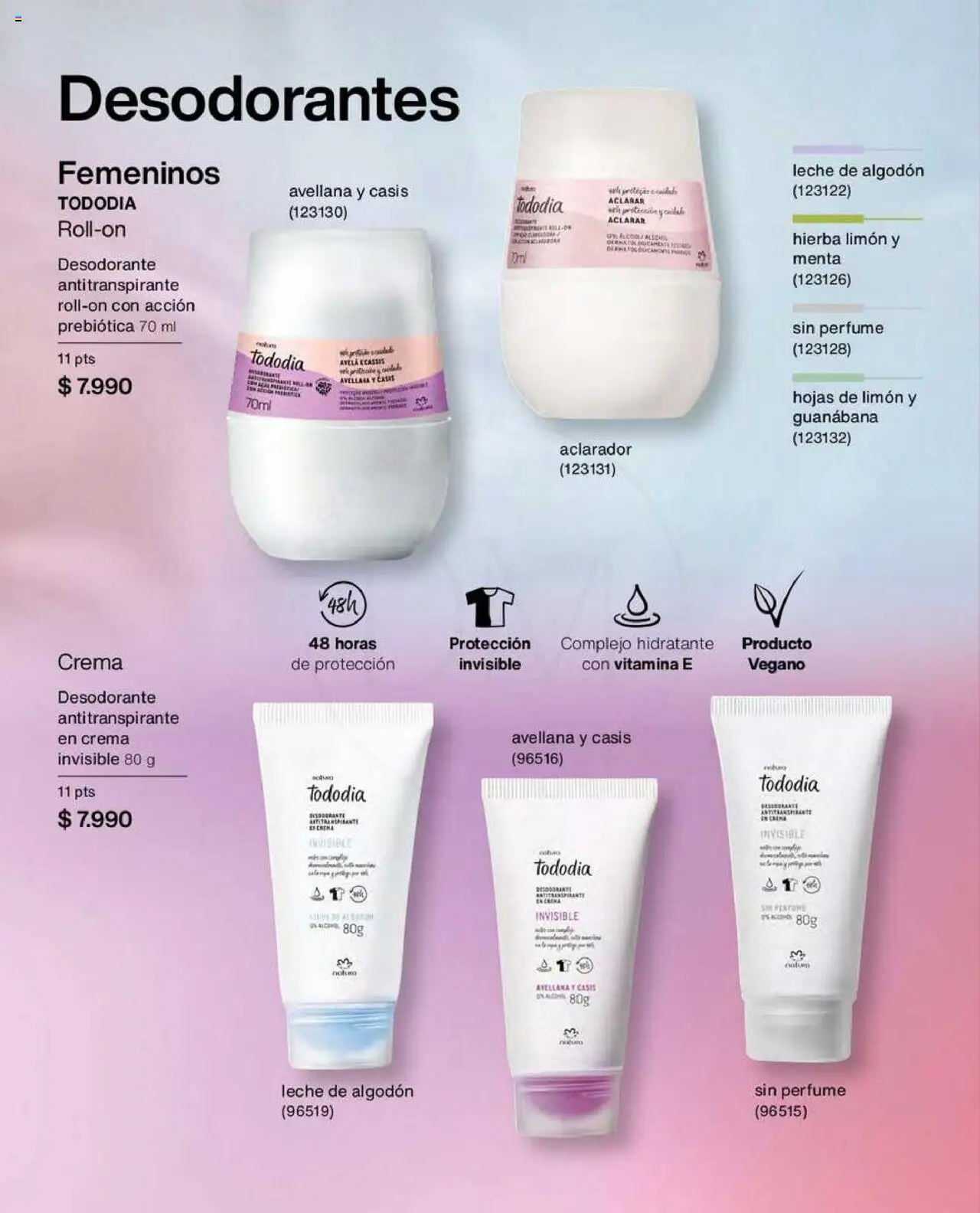 Natura catálogo │ válido desde el 22.07.2025 | Página: 115 | Productos: Limón, Algodón, Antitranspirante, Leche