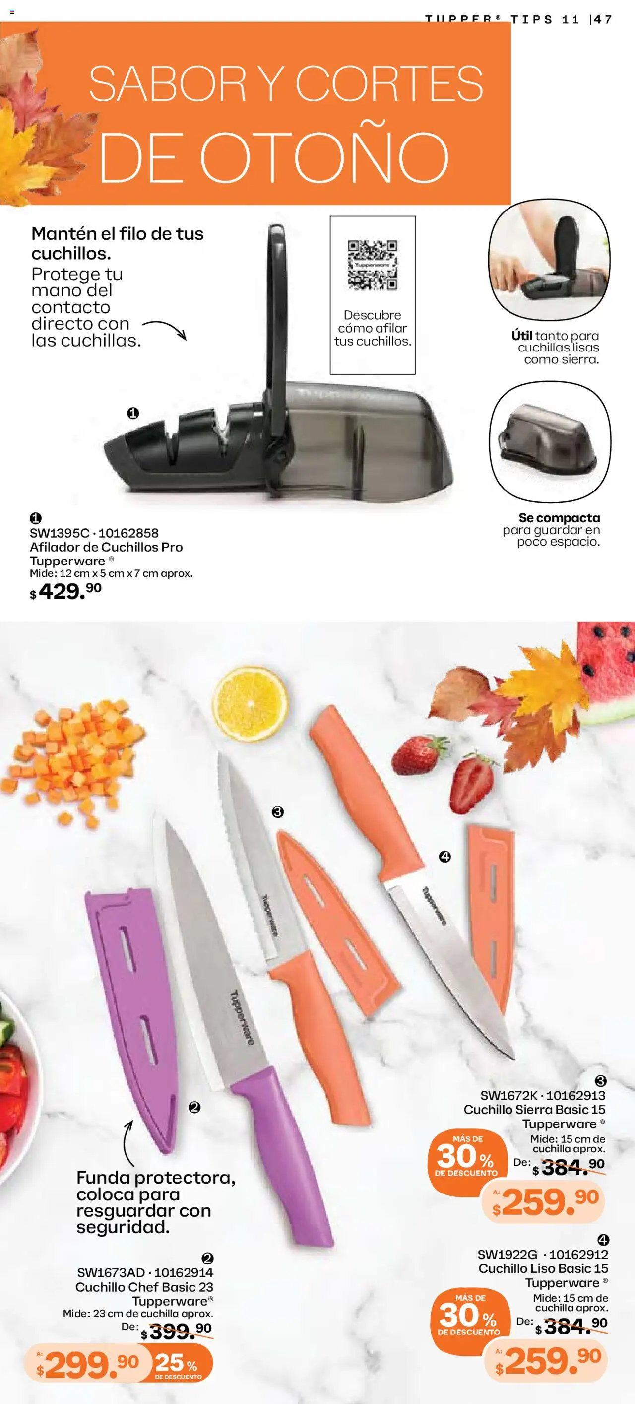 Nuevas ofertas de Tupperware válidas en toda la República Mexicana desde el 06.10.2025. ¡Encuentra las mejores ofertas en Tupperware - Catálogo! | Página: 47 | Productos: Funda, Sierra, Cuchillo