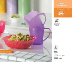 Vista previa de Juego de mesa glitter, Plástico. Incluye: 4 platos, 4 tazas. 8 piezas., nuevo folleto de la tienda, válido en México a partir del 10.01.2026 | Página: 29 | Productos: Glitter, Juego, Mesa