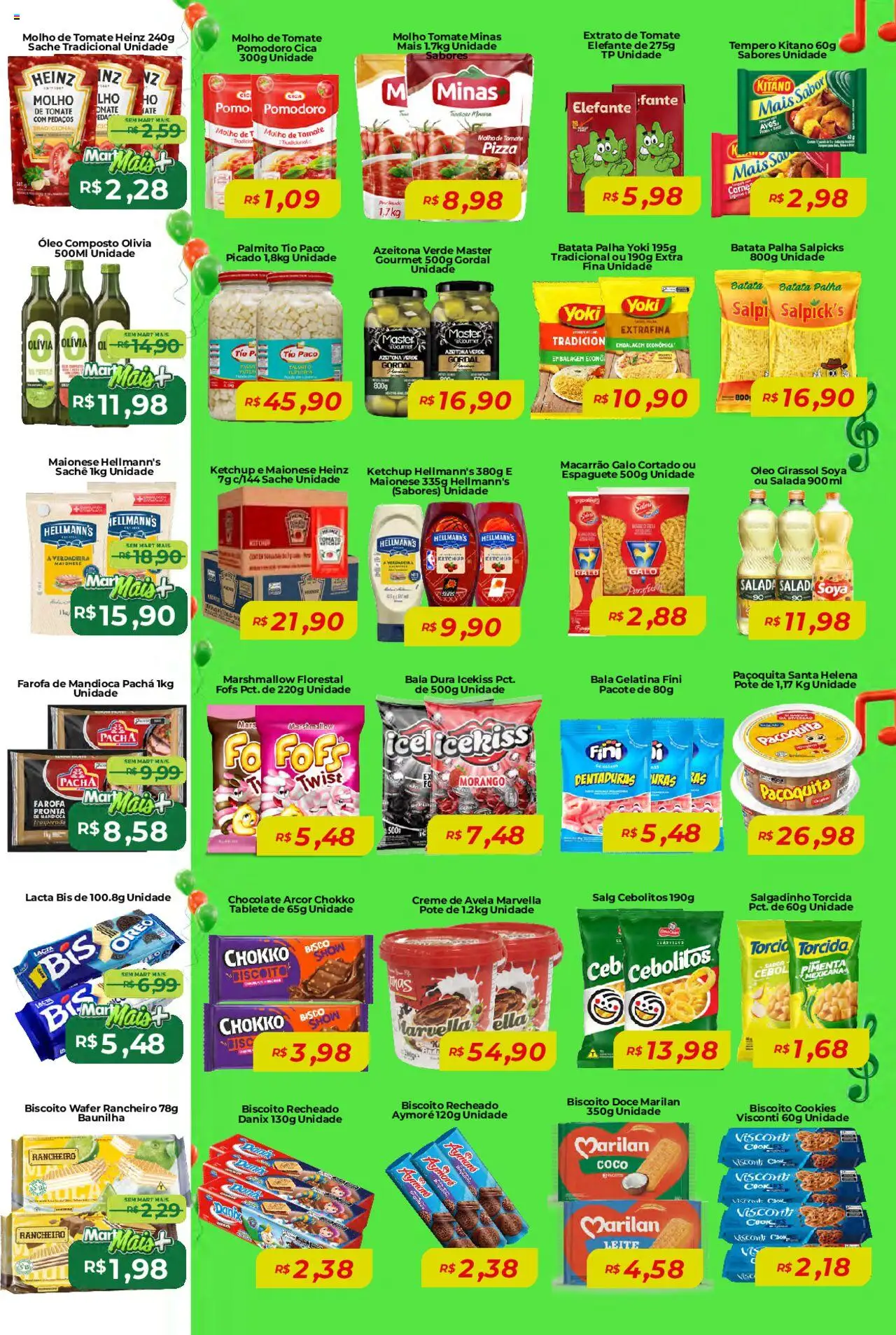 Mart Minas Folheto - válido de 18.09.2025 | Página: 4 | Produtos: Espaguete, Batata palha, Maionese, Gelatina