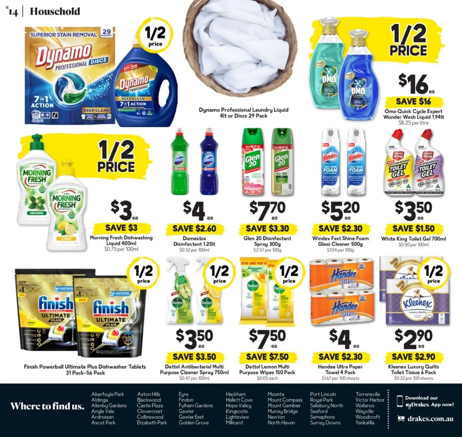 Drakes catalogue - valid from 25.02.2026 | Page: 14 | Products: Household, Dishwasher tablets, Laundry, Tablets