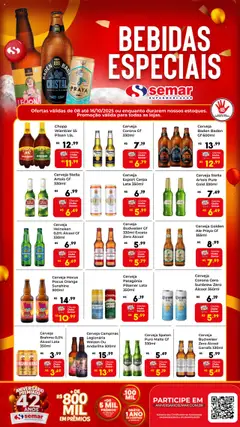 Semar Supermercado - Ofertas Especial Bebidas - Pré-Visualização do folheto da loja Semar Supermercado, válido de 08.10.2025