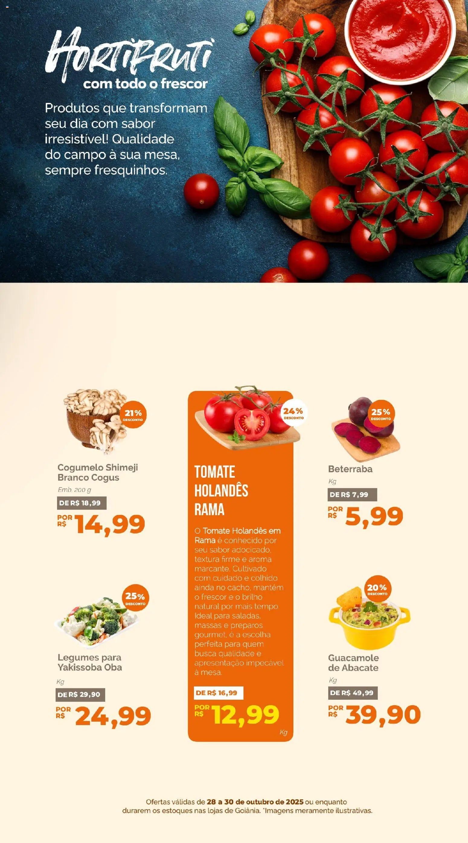 Oba Hortifruti Folheto - válido de 28.10.2025 | Página: 4 | Produtos: Beterraba, Cogumelo