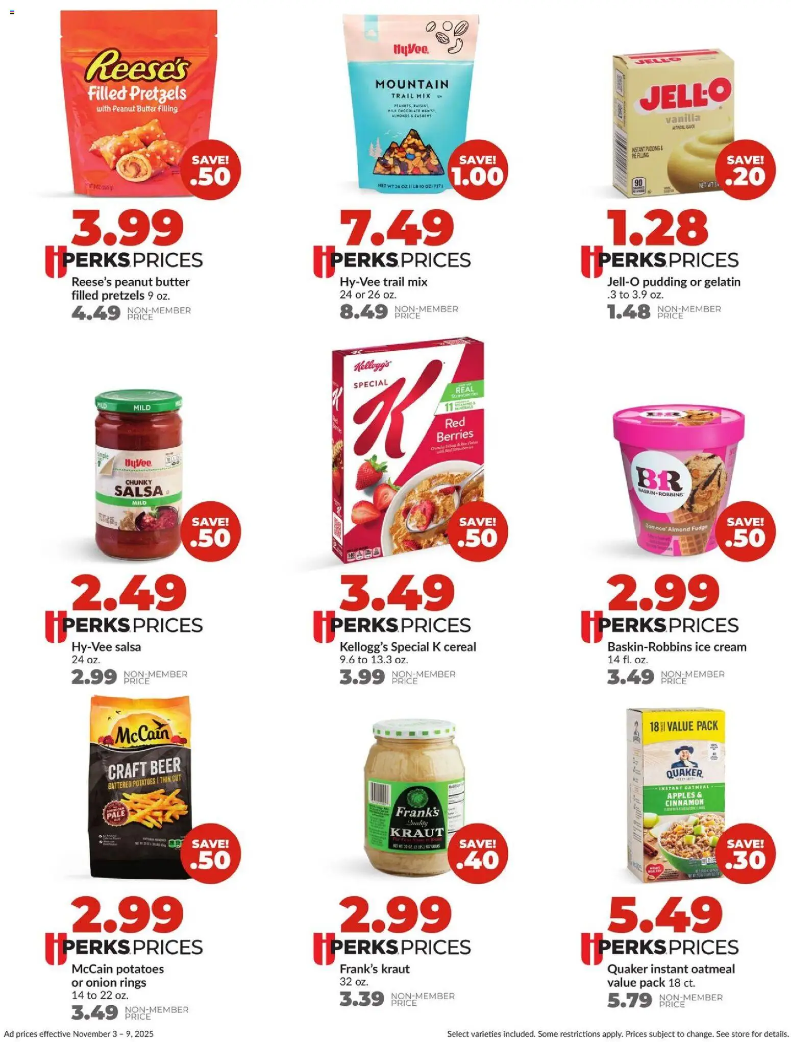 HyVee Weekly Ad - valid from 03.11.2025 | Page: 7 | Products: Butter, Beer, Apples, Cream