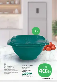 Vista previa Tupperware Folleto válido desde el 26.02.2026 | Página: 36 | Productos: Bowl, Heladera