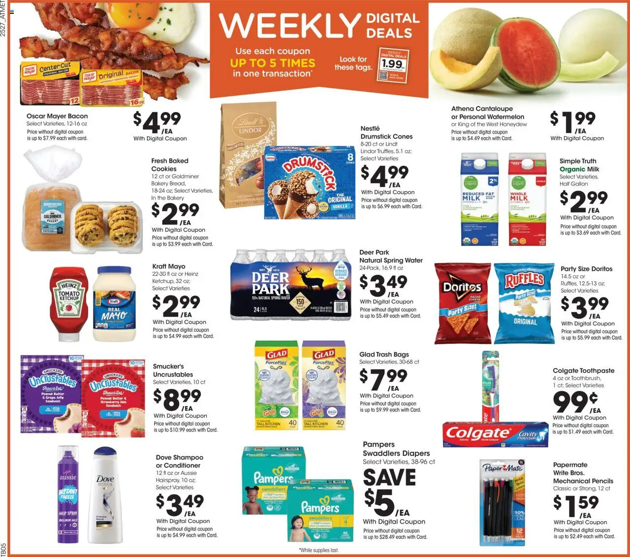 Kroger Weekly Ad - valid from 06.08.2025 | Page: 2 | Products: Shampoo, Hair spray, Ketchup, Watermelon